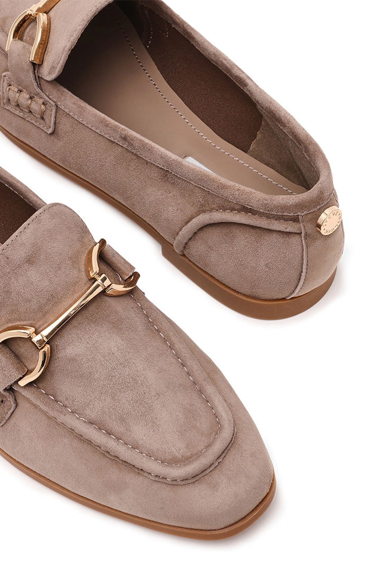 KELI FLAT SHOES TAUPE SUEDE 5