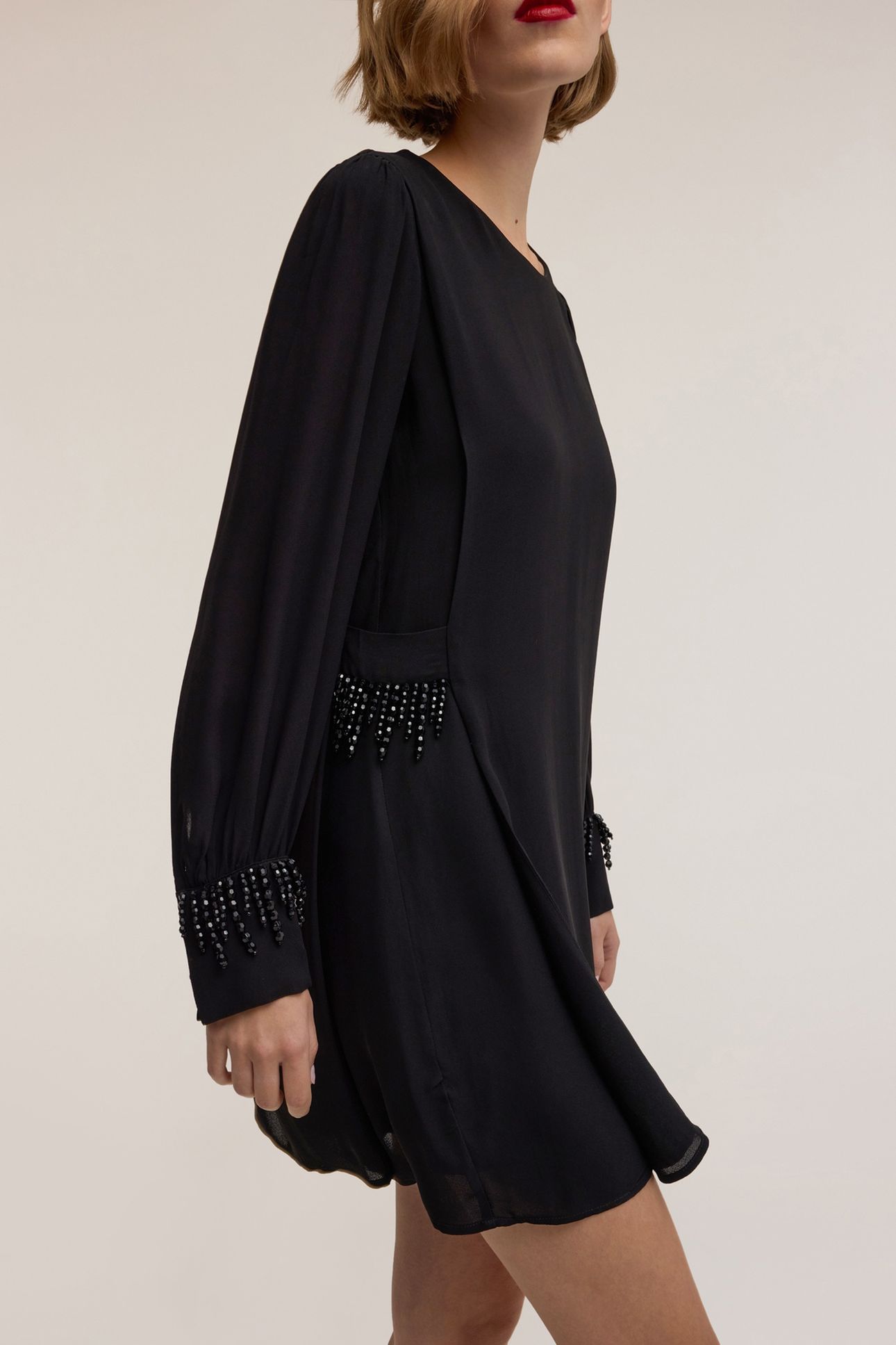 SMART COUTURE CHIFFON MINIDRESS BLACK 1