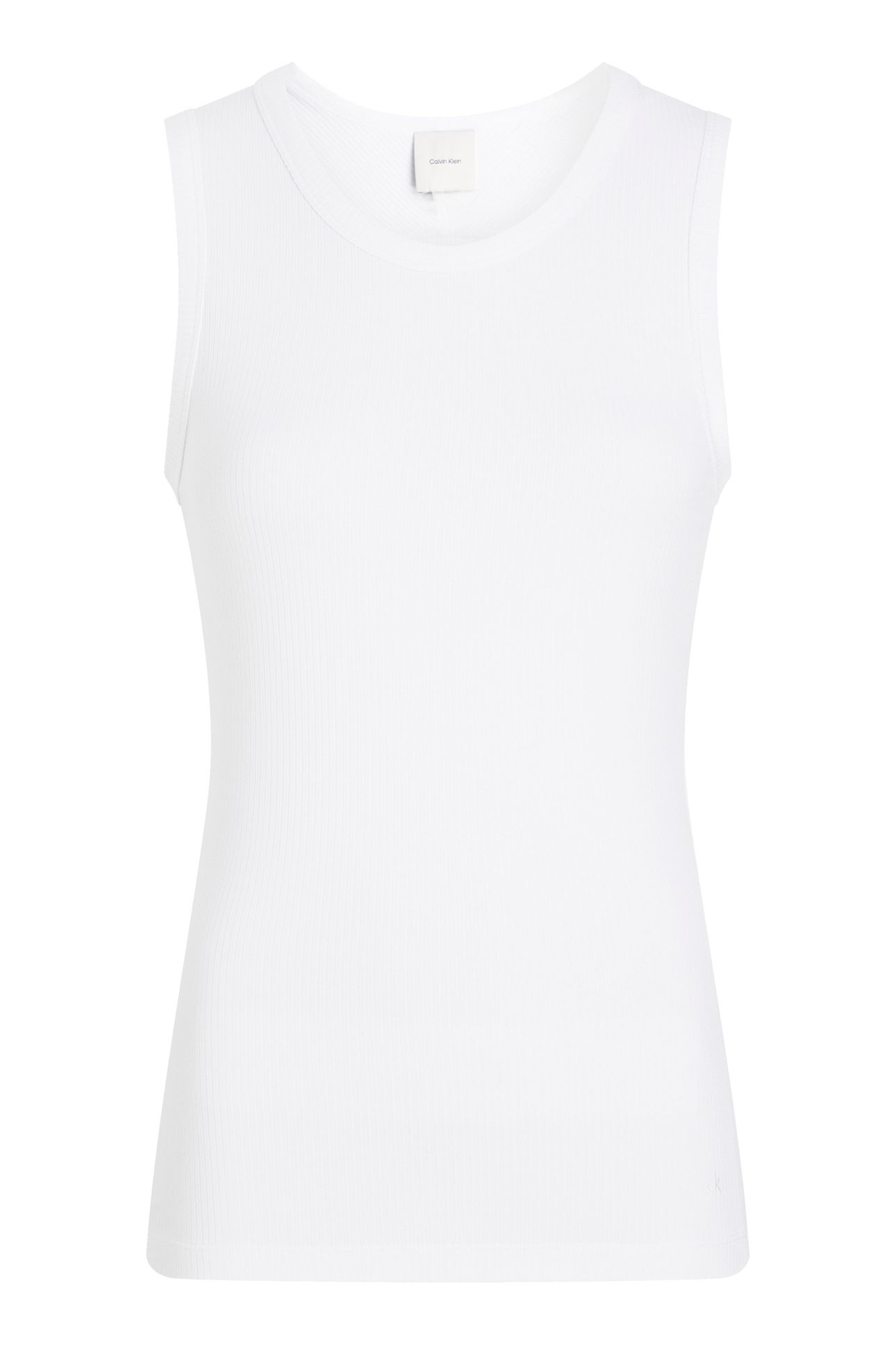 MODAL RIB C-NECK TANK BRIGHT WHITE 4