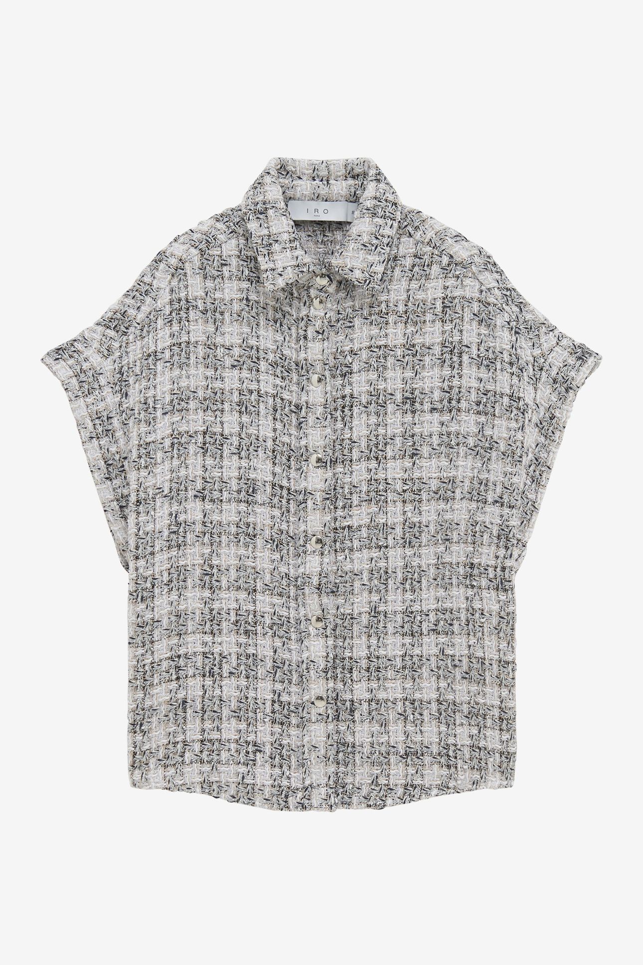 GAIDAN SHIRT SILVER/WHITE 4