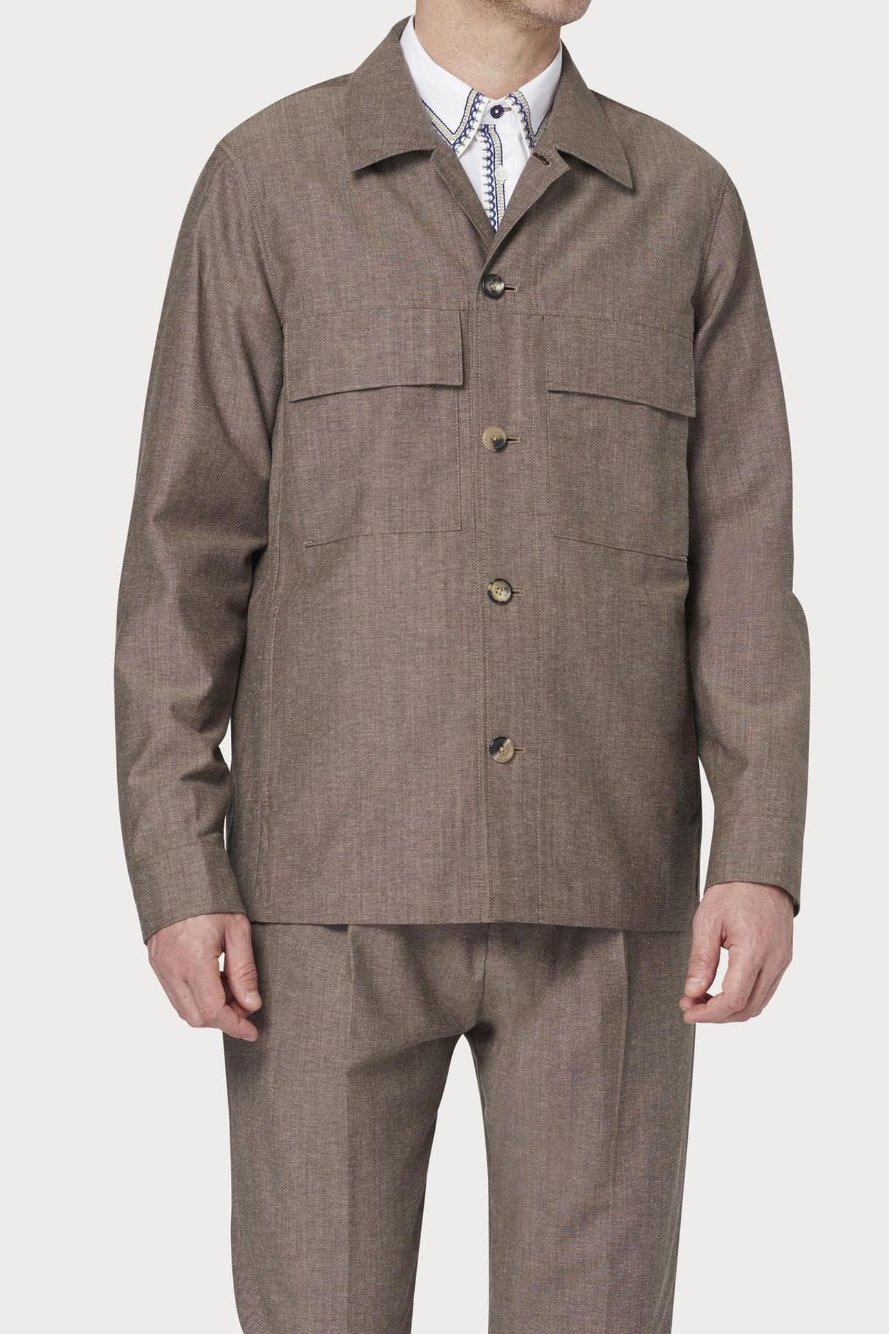 MENS SHIRT JACKET MEDIUM BEIGE 3