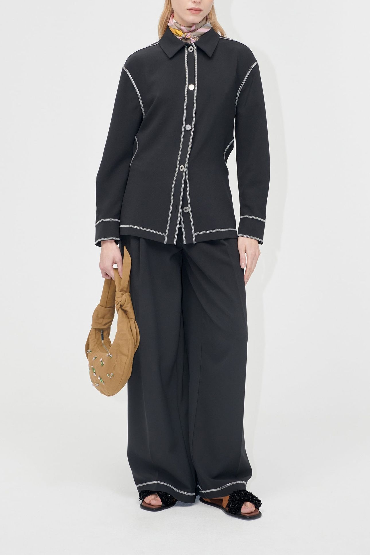DOUBLE SLIDER ADJUSTABLE PANTS BLACK 1