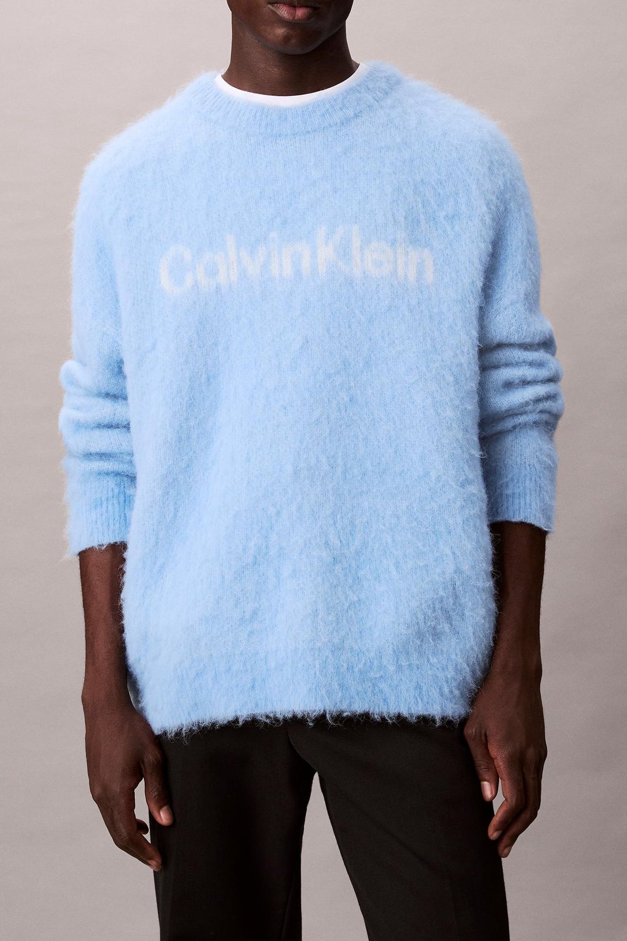 LS BRUSHED ALPACA JUMPER TRACK BLUE 1