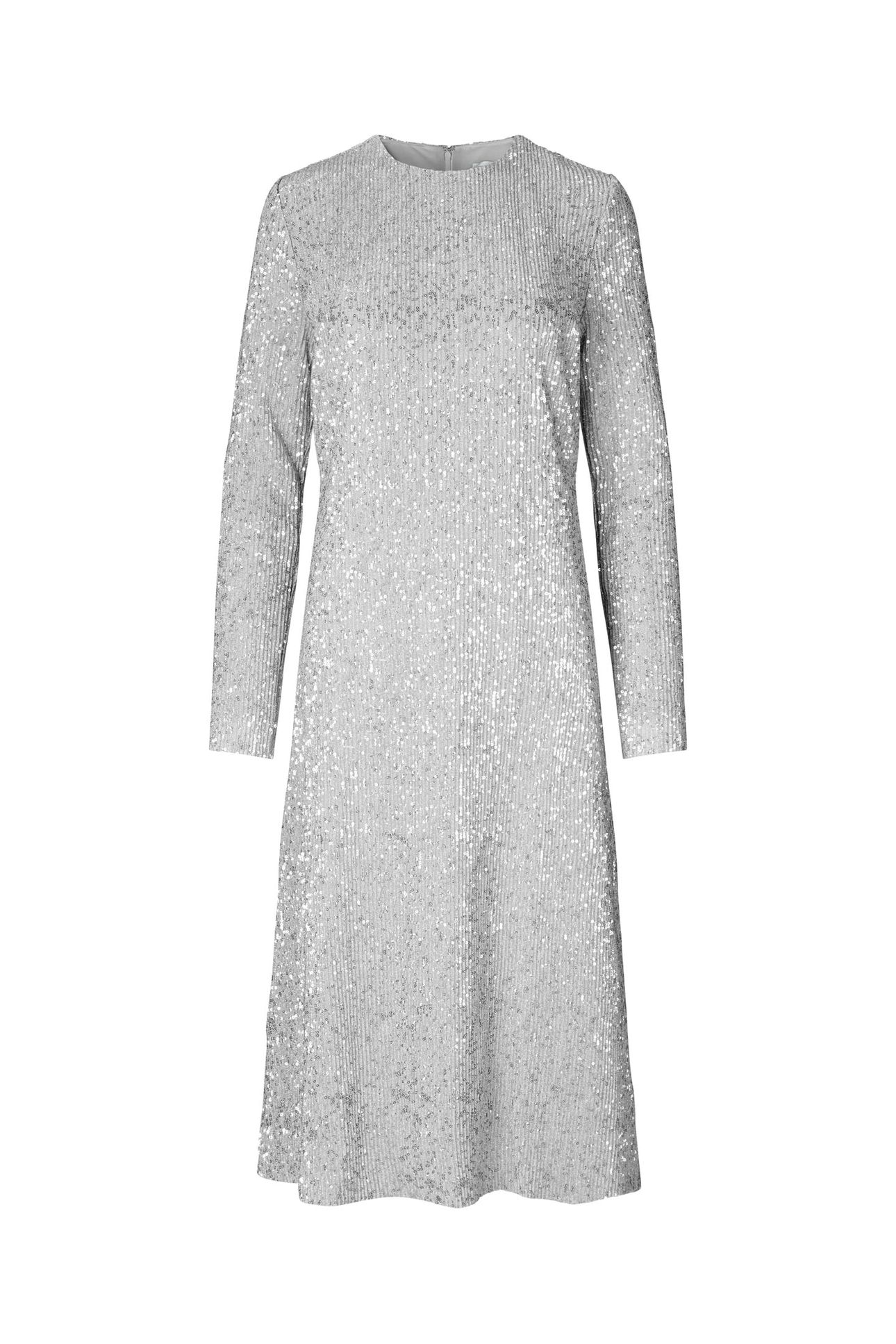 CELSIA DRESS LONG SILVER 3