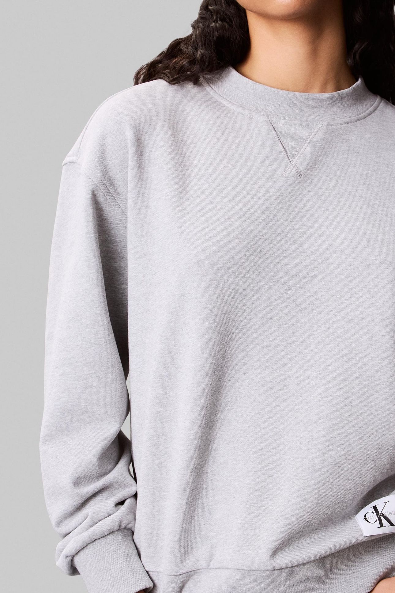 LS BADGE LOGO TERRY HEROIC GREY HEATHER 5