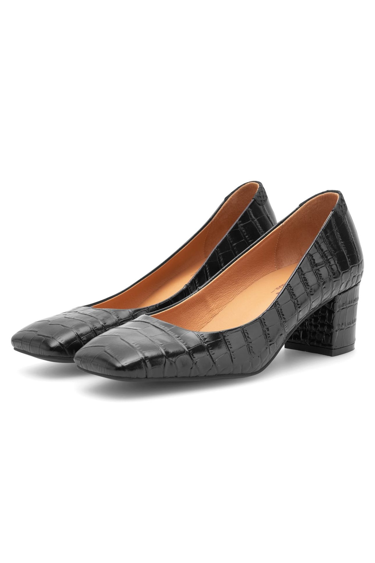 MARIE LOW CROCO BLACK 2
