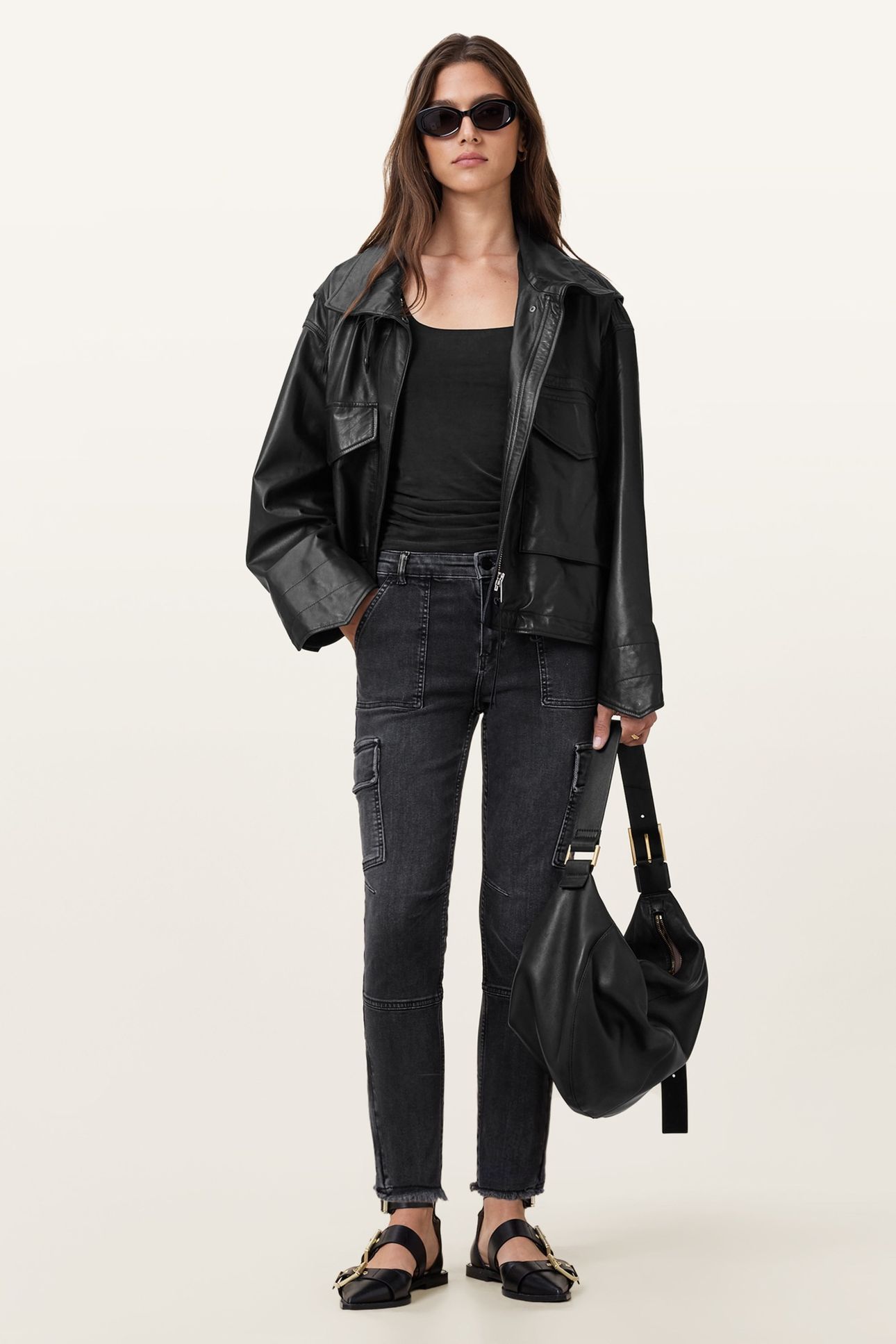 DURAN SKINNY CARGO WASHED BLACK 4