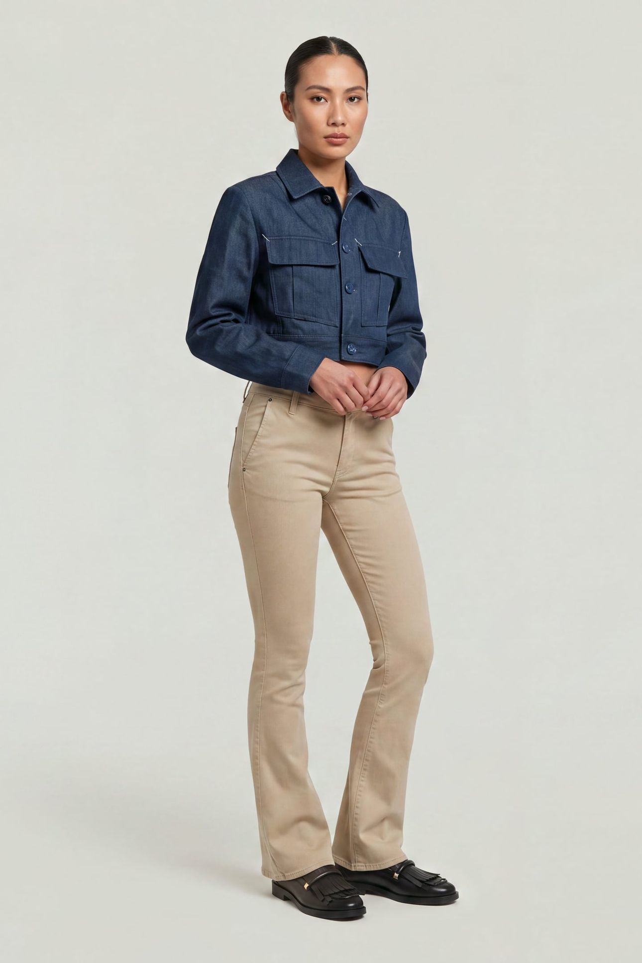 3301 FLARE CHINO BEIGE/KHAKI 3