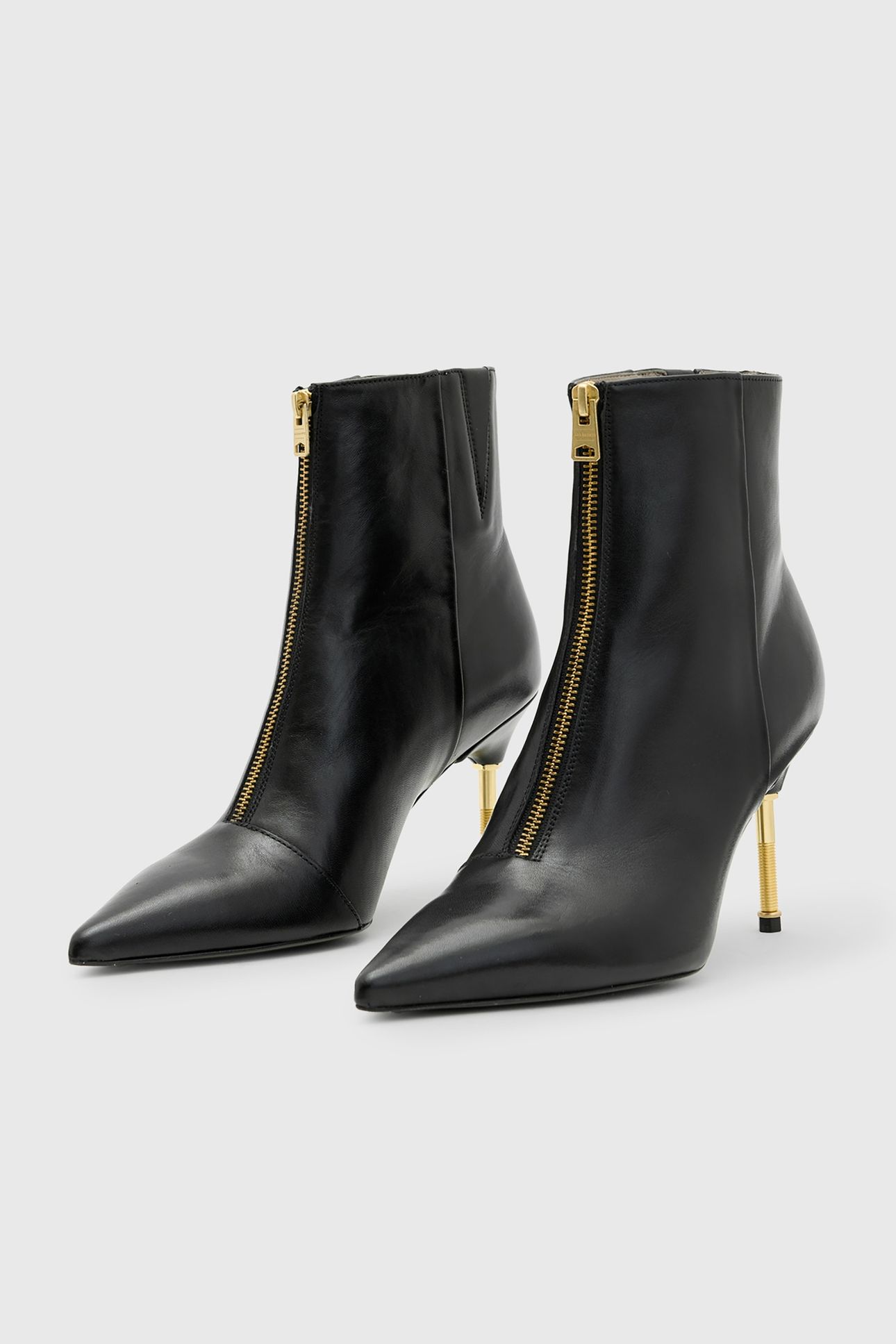 NATASHA BOOT BLACK/WARM BRASS 2