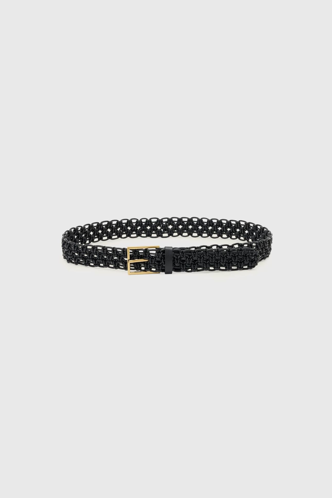 ILA WOVEN BELT BLACK 2