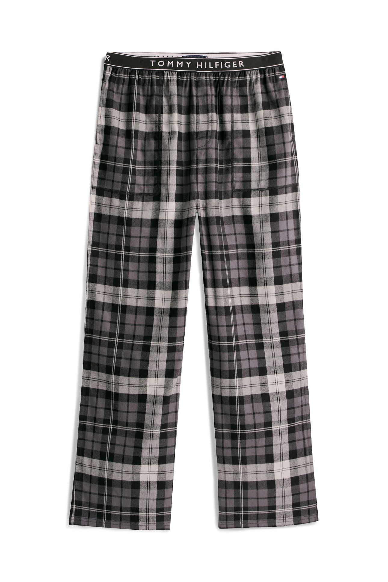 FLANNEL PJ PANT WAISTBAND BLACK TARTAN 4