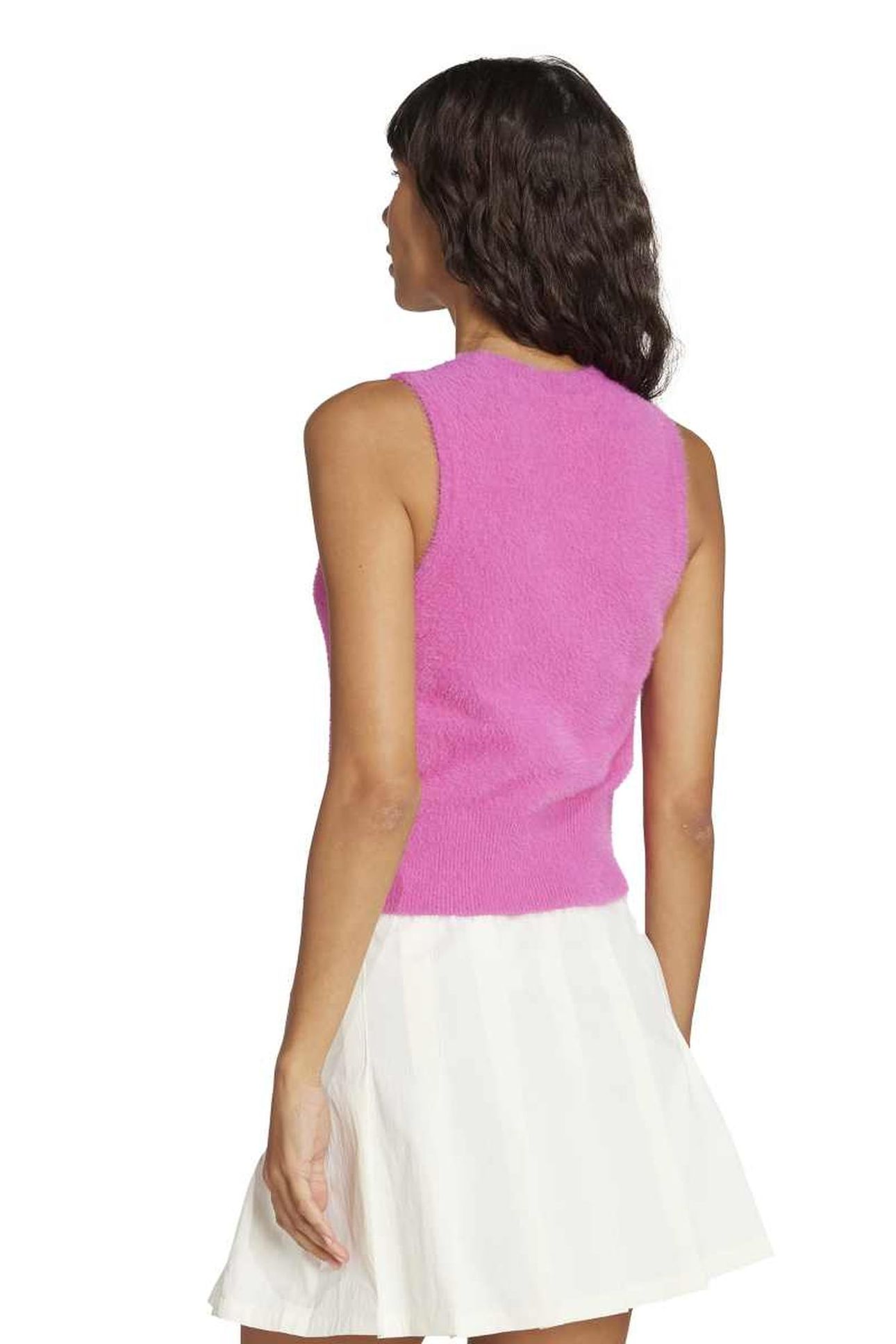 FLUFFY VEST SEMI LUCID FUCHSIA 2