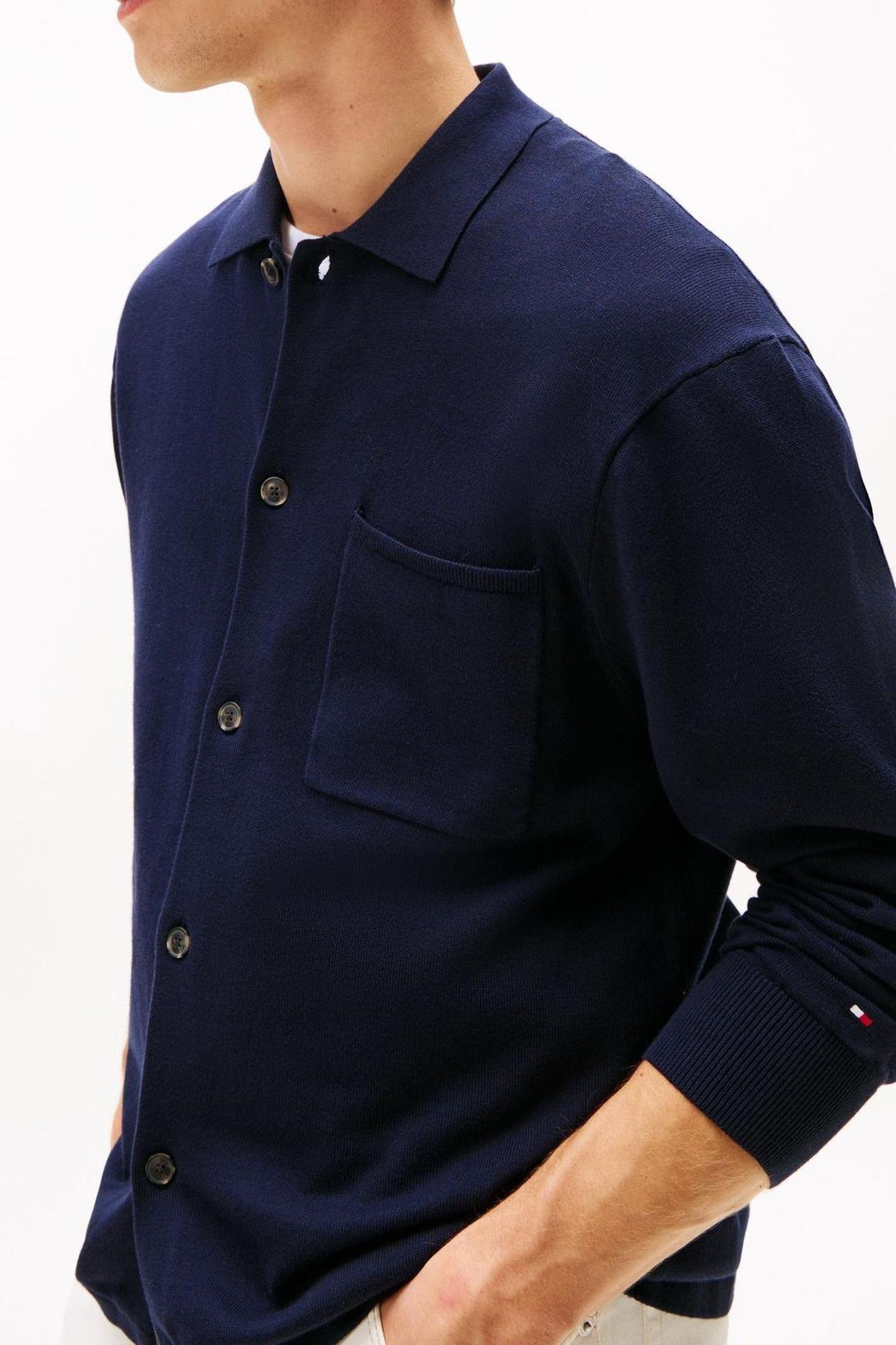 ESSENTIAL COTTON LS NAVY BLUE 9
