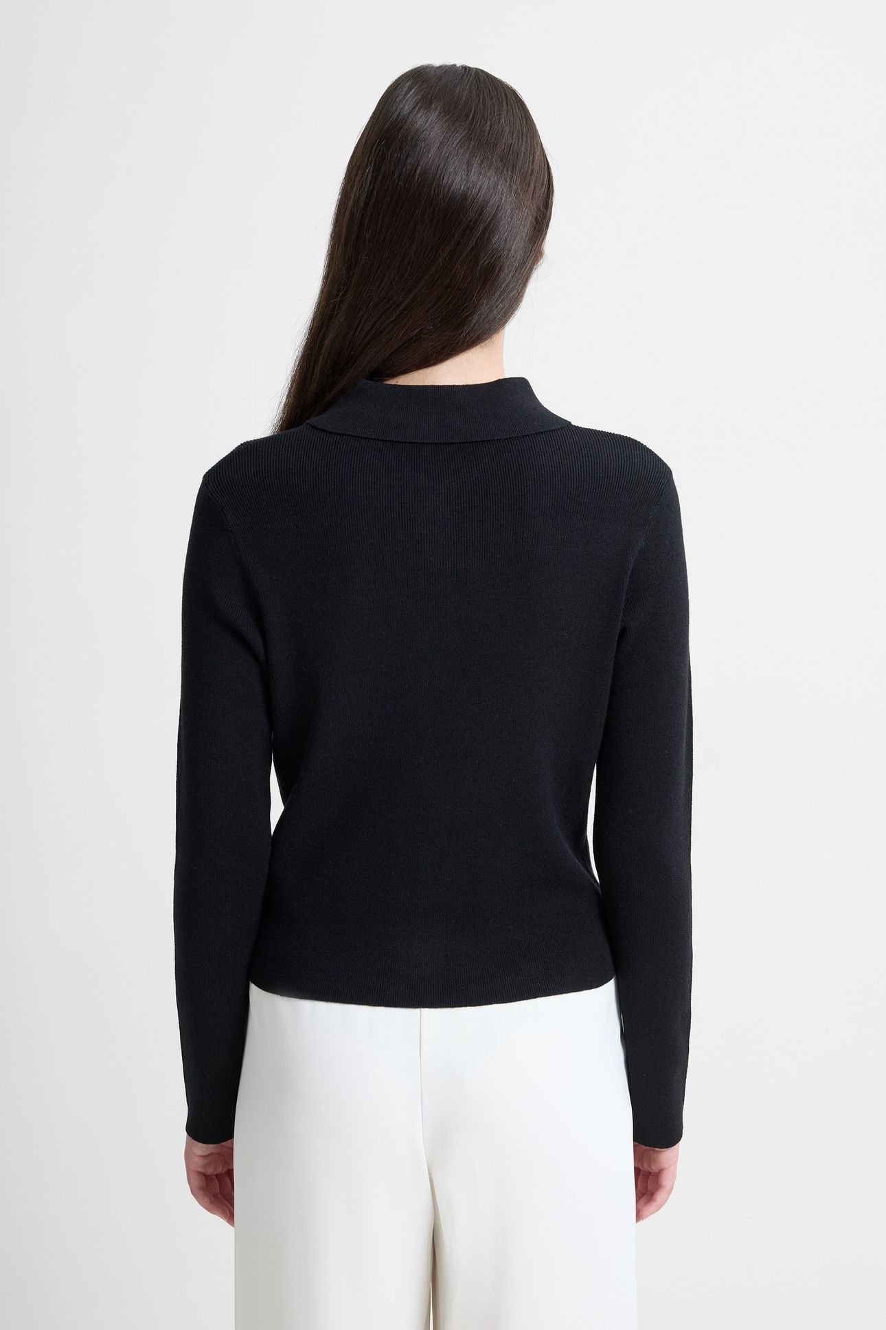 COSYSOFT BTN DWN LNG SLV TOP BLACK 2