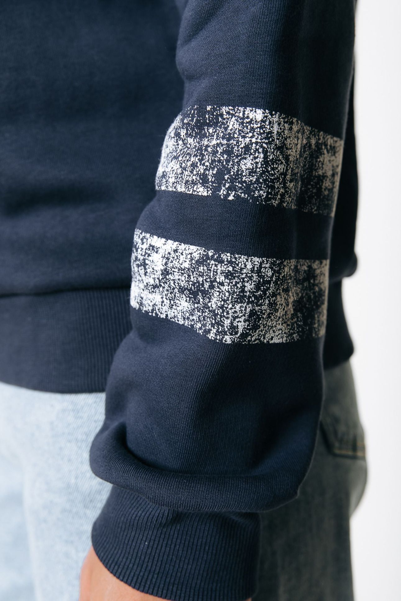 VARSITY LOGO RELAXED ZIP SWEAT NAVY 4