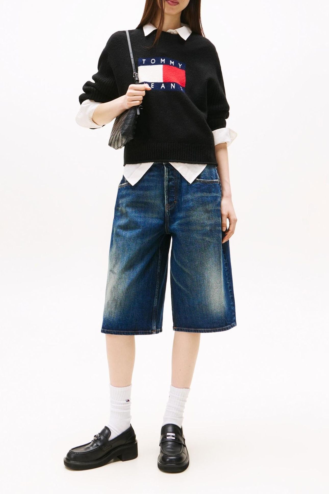 TJW MELANGE FLAG SWEATER BLACK HEATHER 3