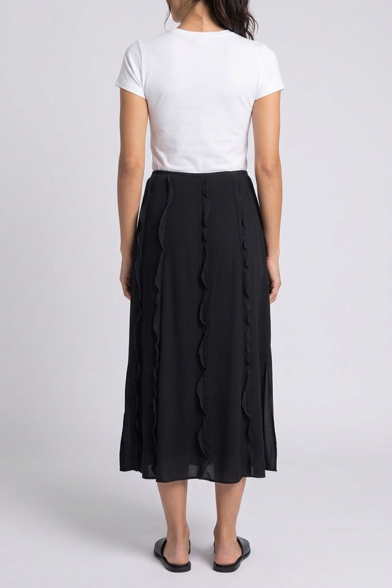 JENNY FRILL SKIRT BLACK 2