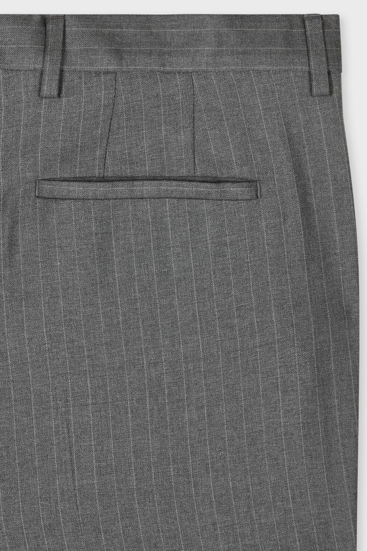 MENS SLIM FIT TROUSER GREY MELANGE 8