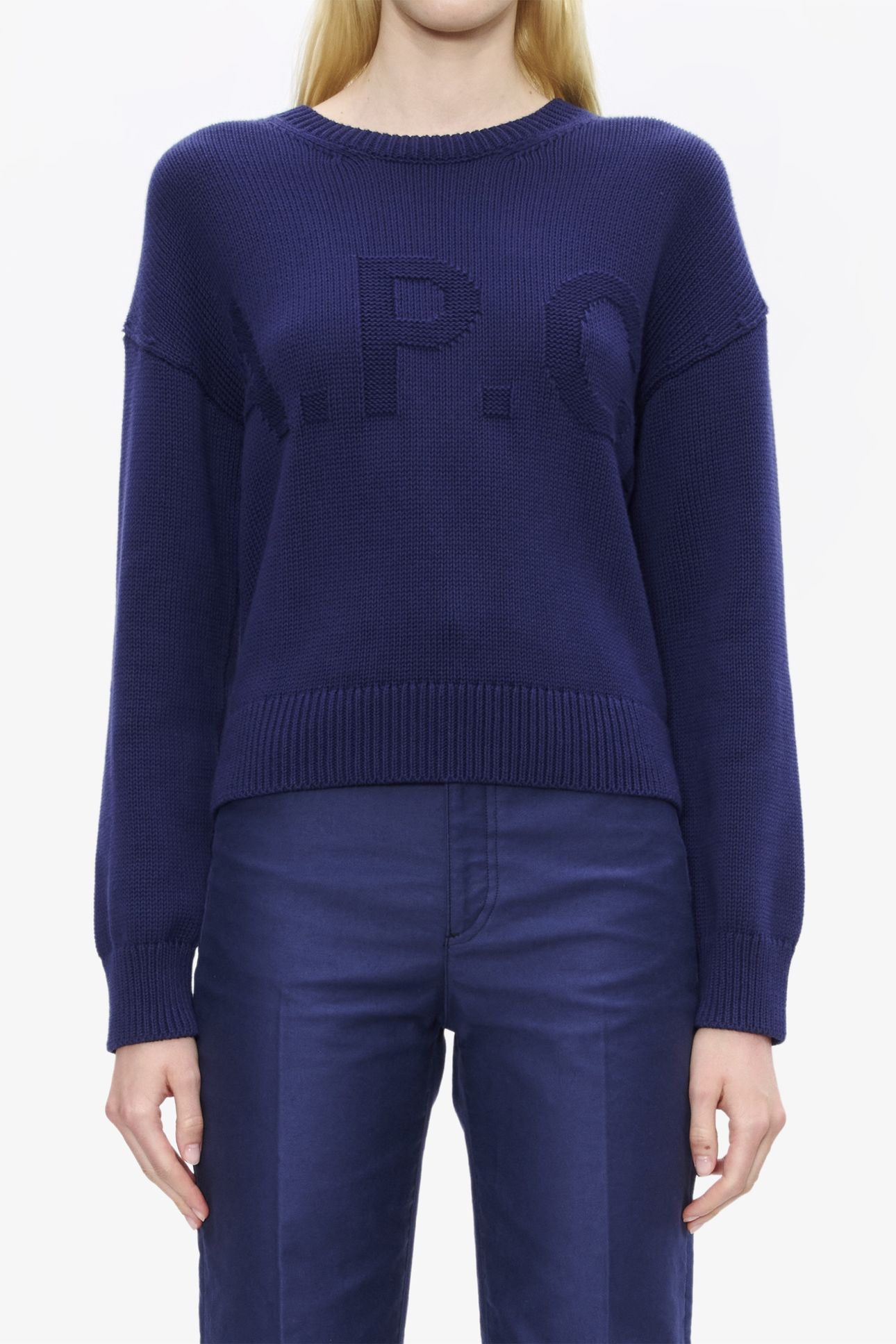 SWEATER CREW NECK DARK BLUE 1