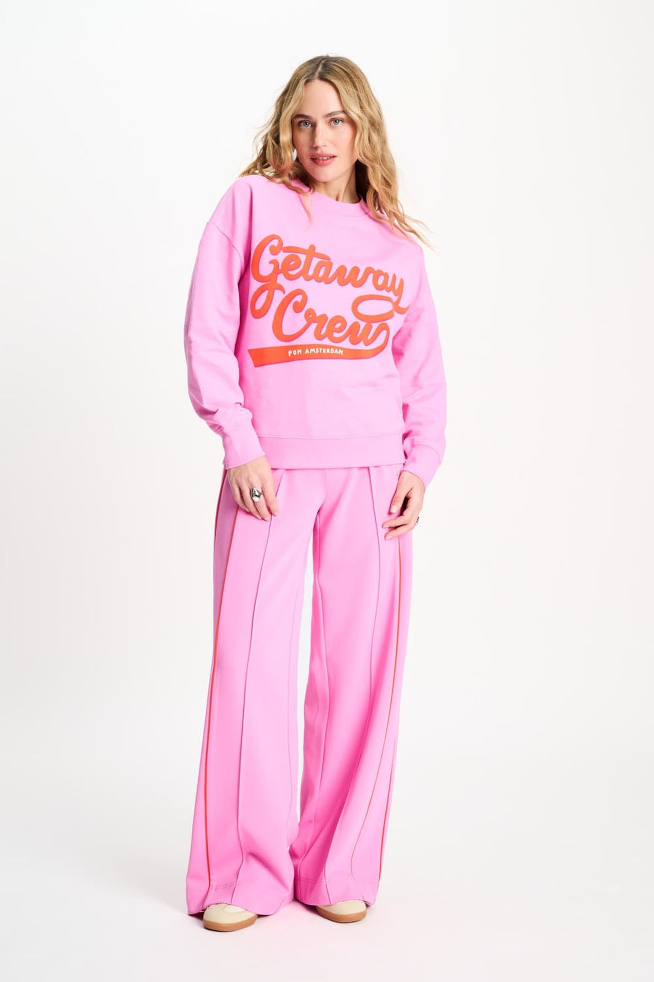 SWEATER - GETAWAY CREW PINK 1