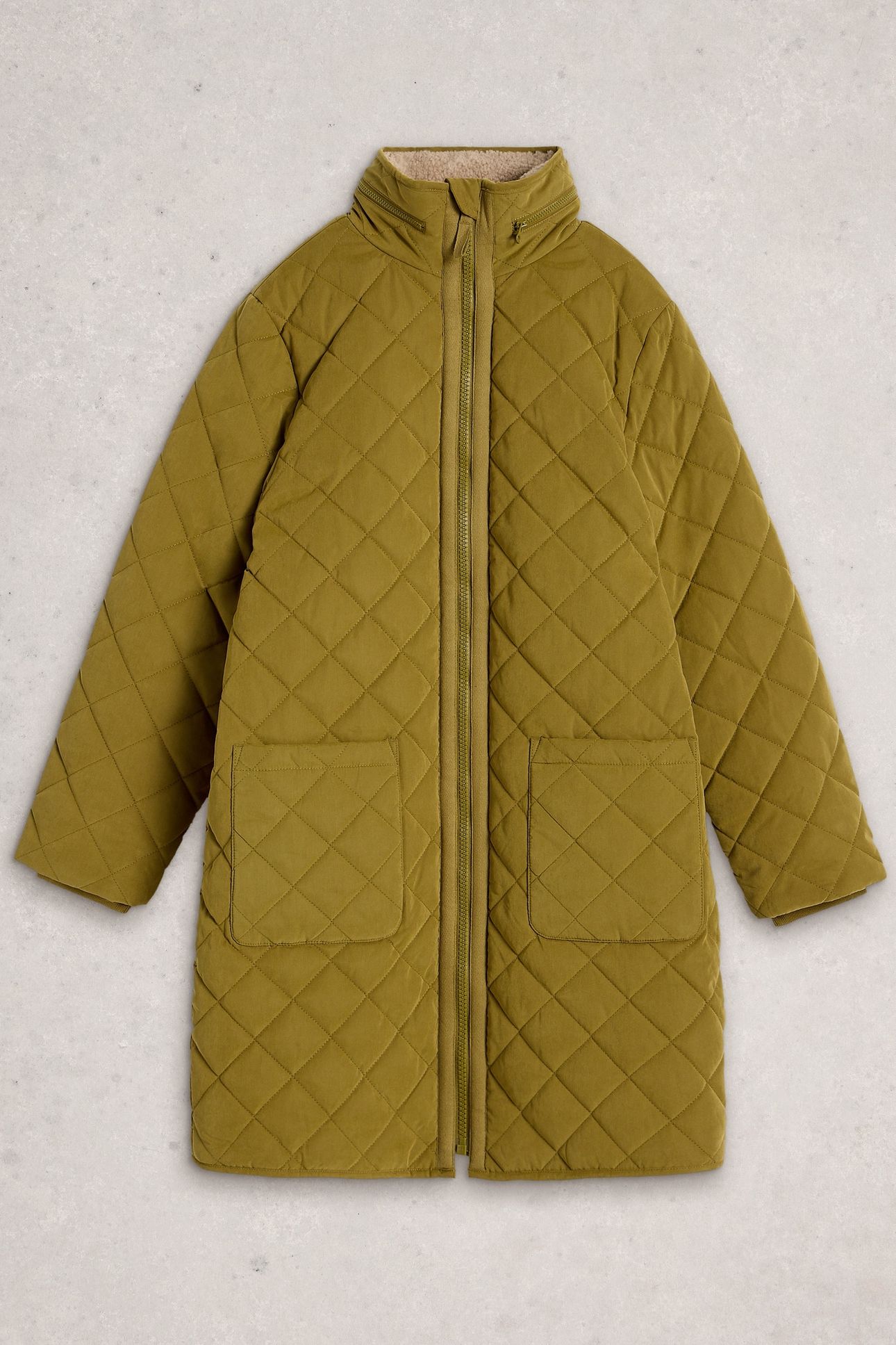 LUCIE COAT KHAKI GREEN 1