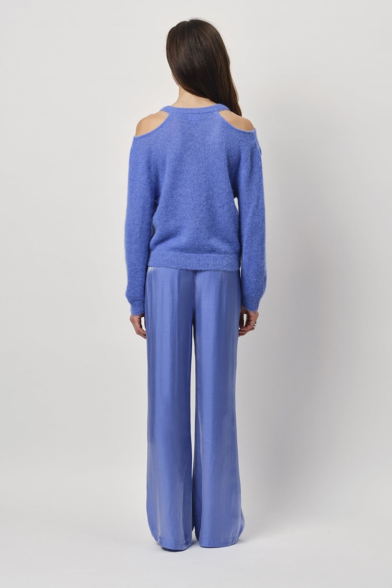 IMANY OPEN SHOULDER SWEAT CORNFLOWER BLUE 3