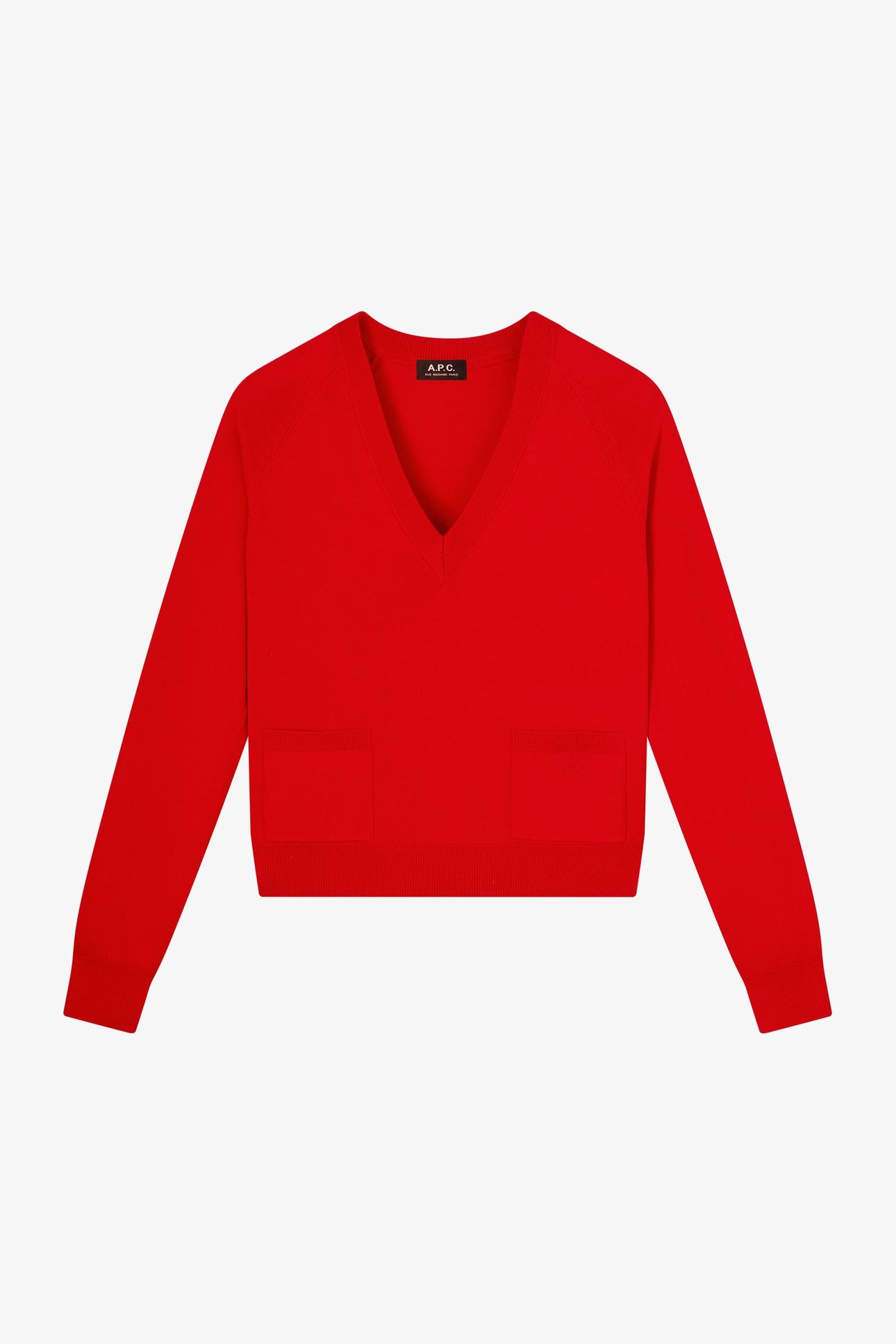 SWEATER V-NECK RED 4