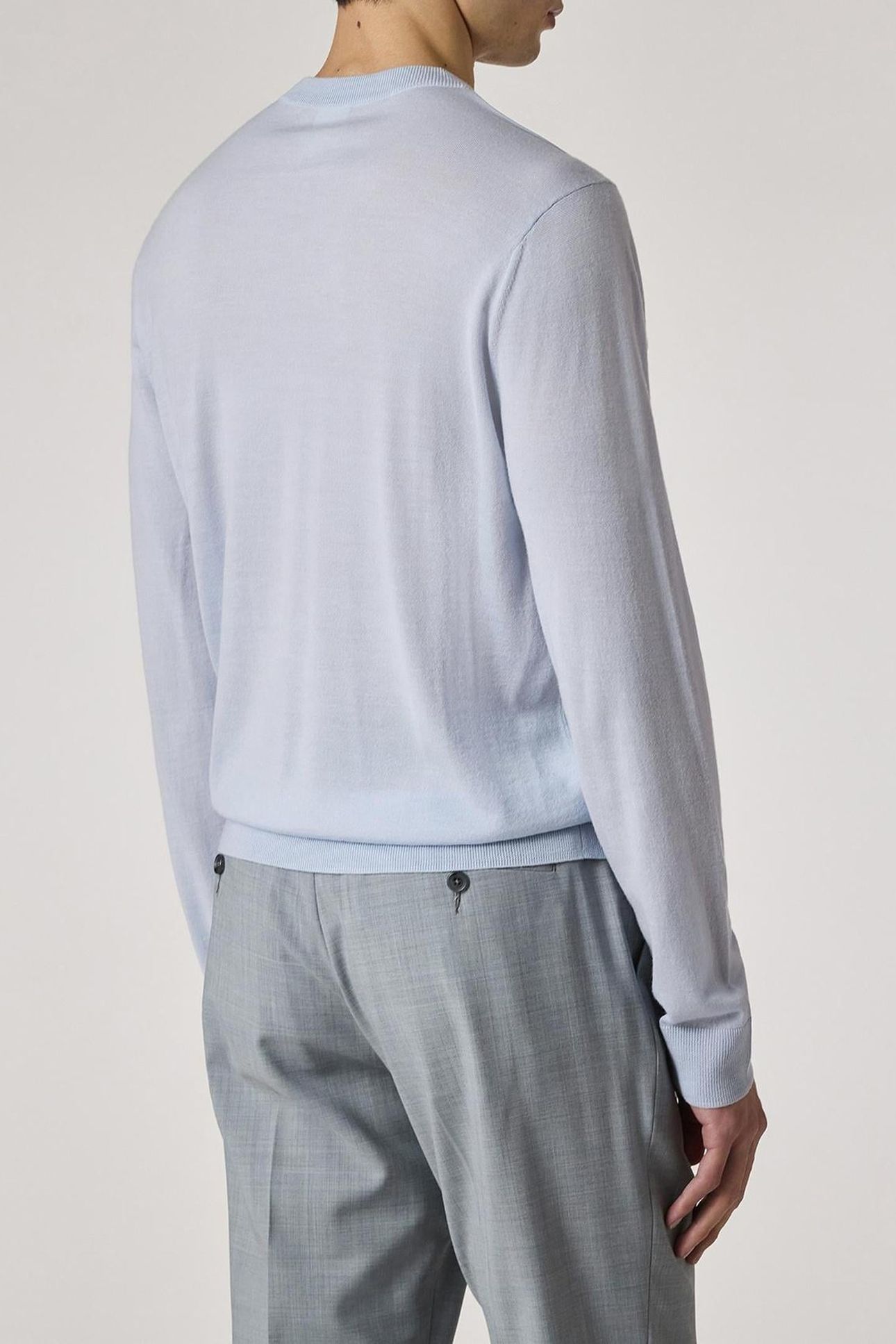 MENS SWEATER V NECK LIGHT BLUE 3