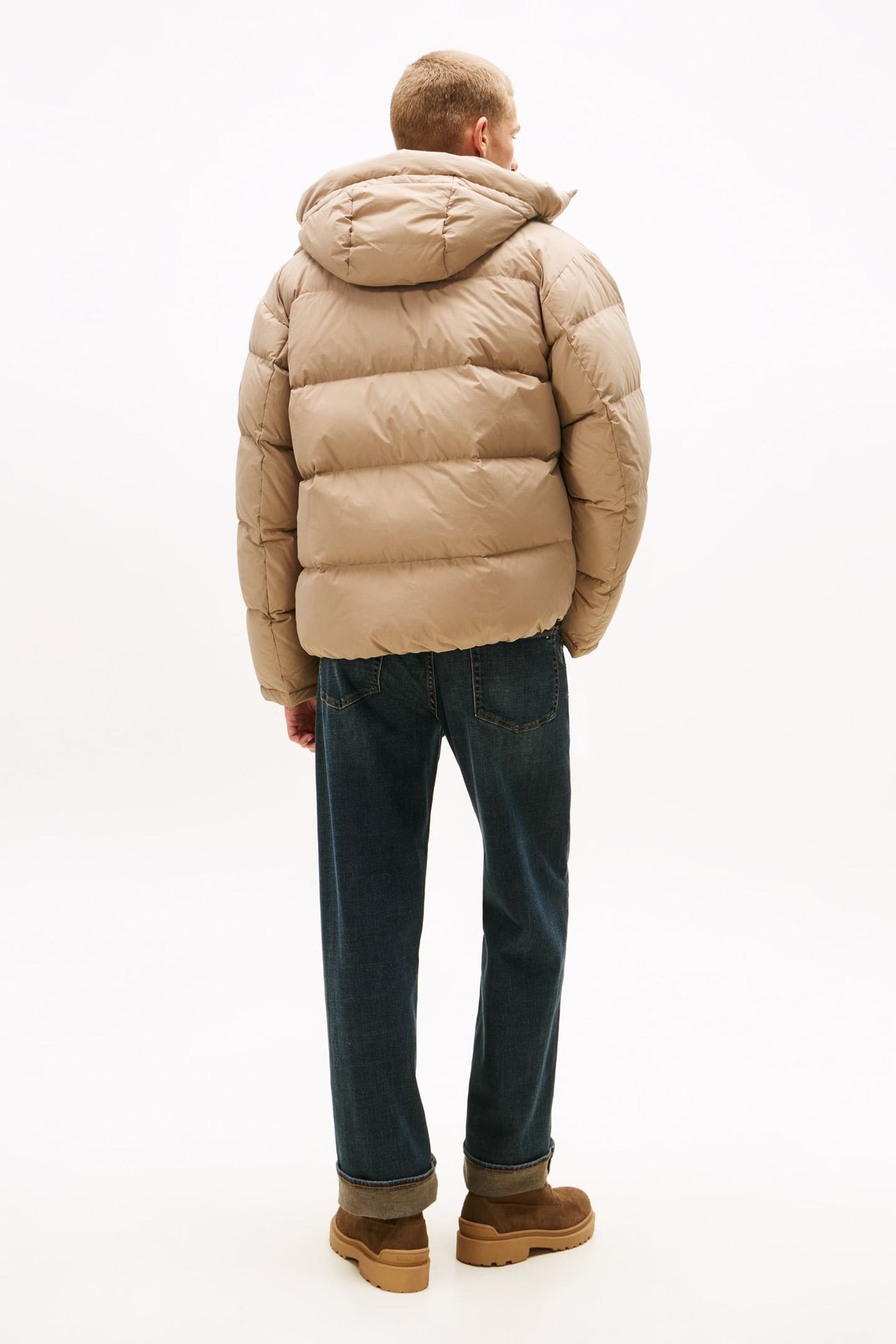 TJM HOODED DOWN PUFFER COASTAL TAUPE 2