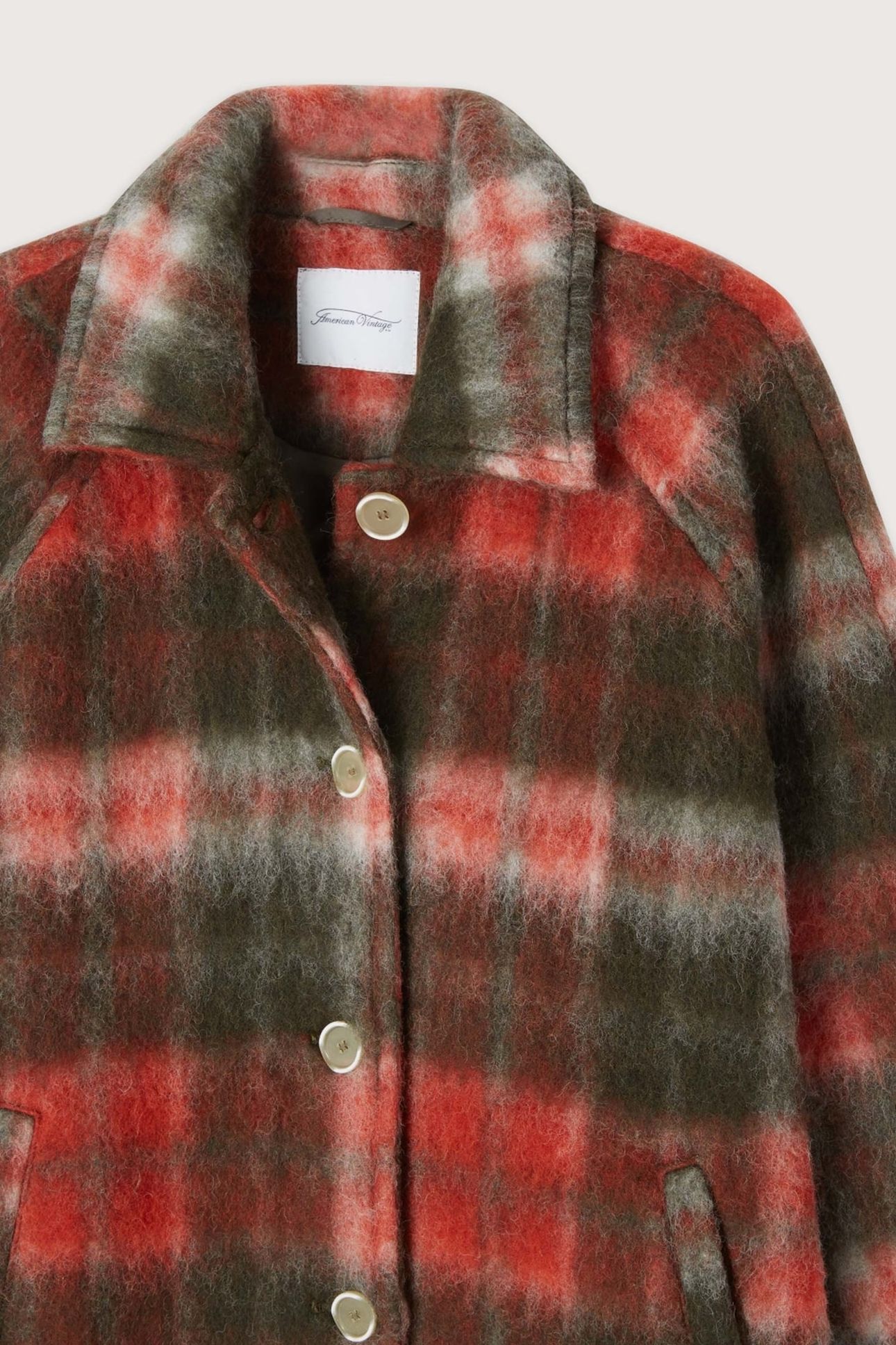 GEOMARK COAT KAKI TARTAN 8