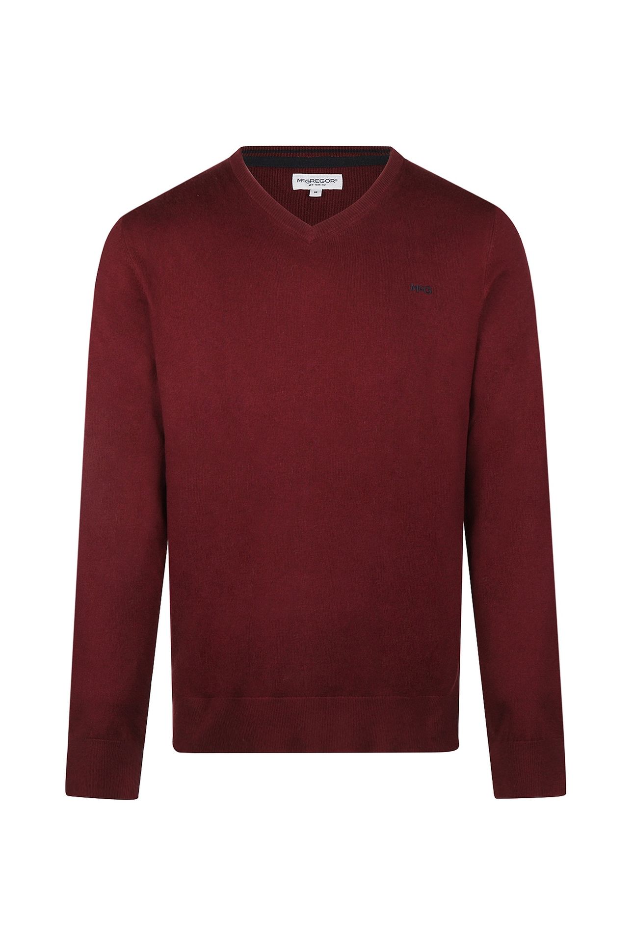 V-NECK SWEATER BURGUNDY 1