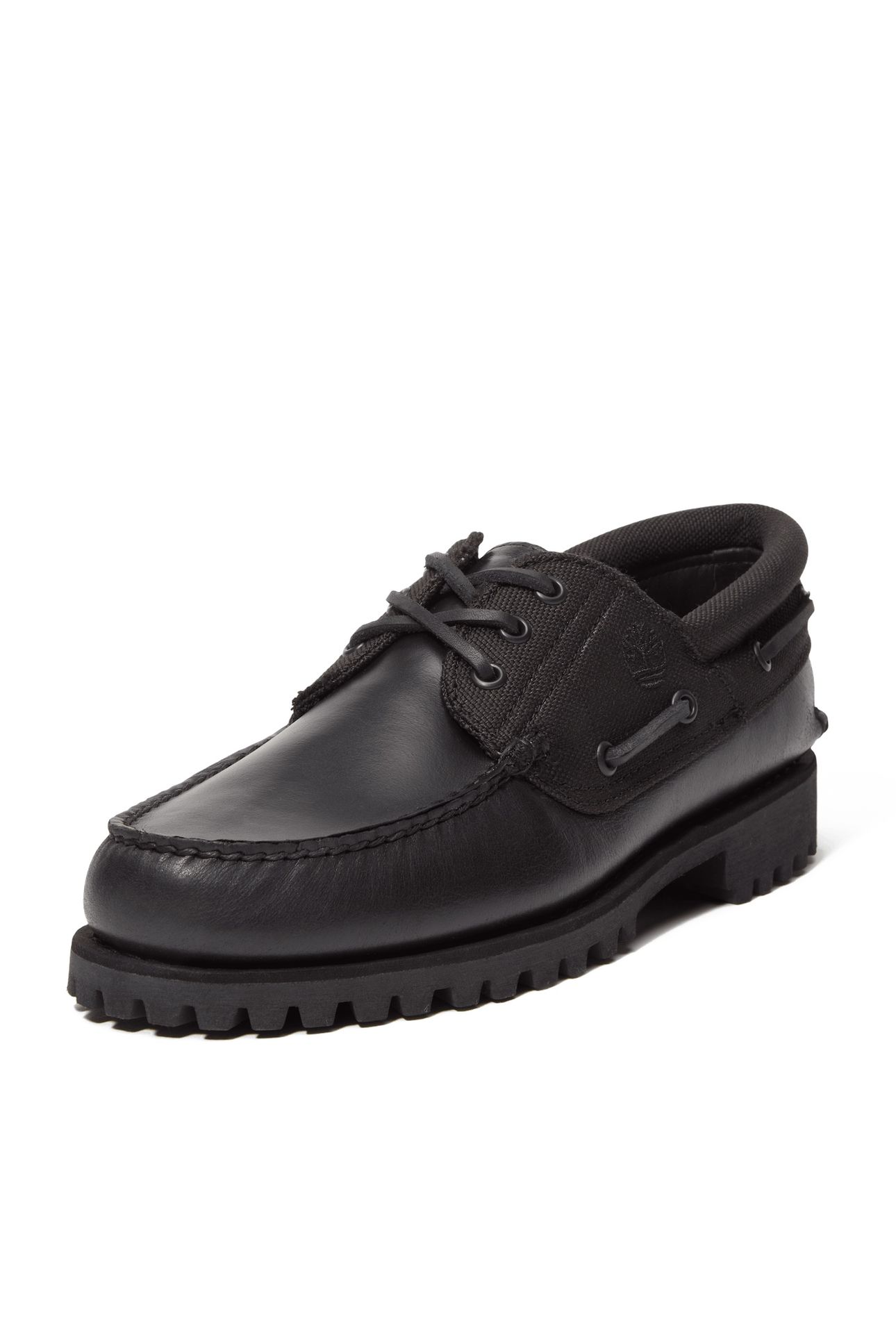 TIMBERLAND AUTHENTIC BOAT SHOE BLACKOUT FULL GRAIN 2