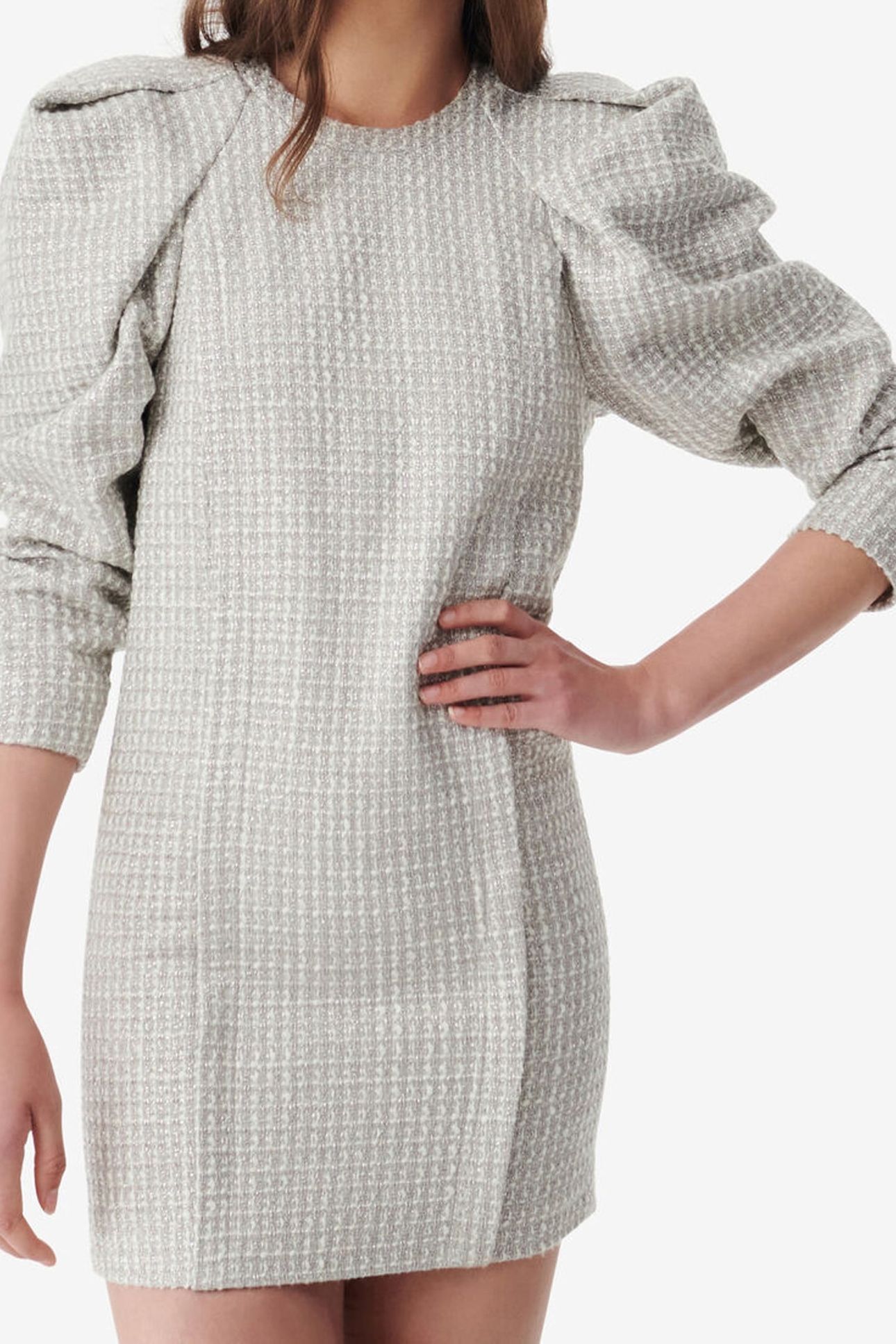 JULIETTE DRESS SILVER/WHITE 3