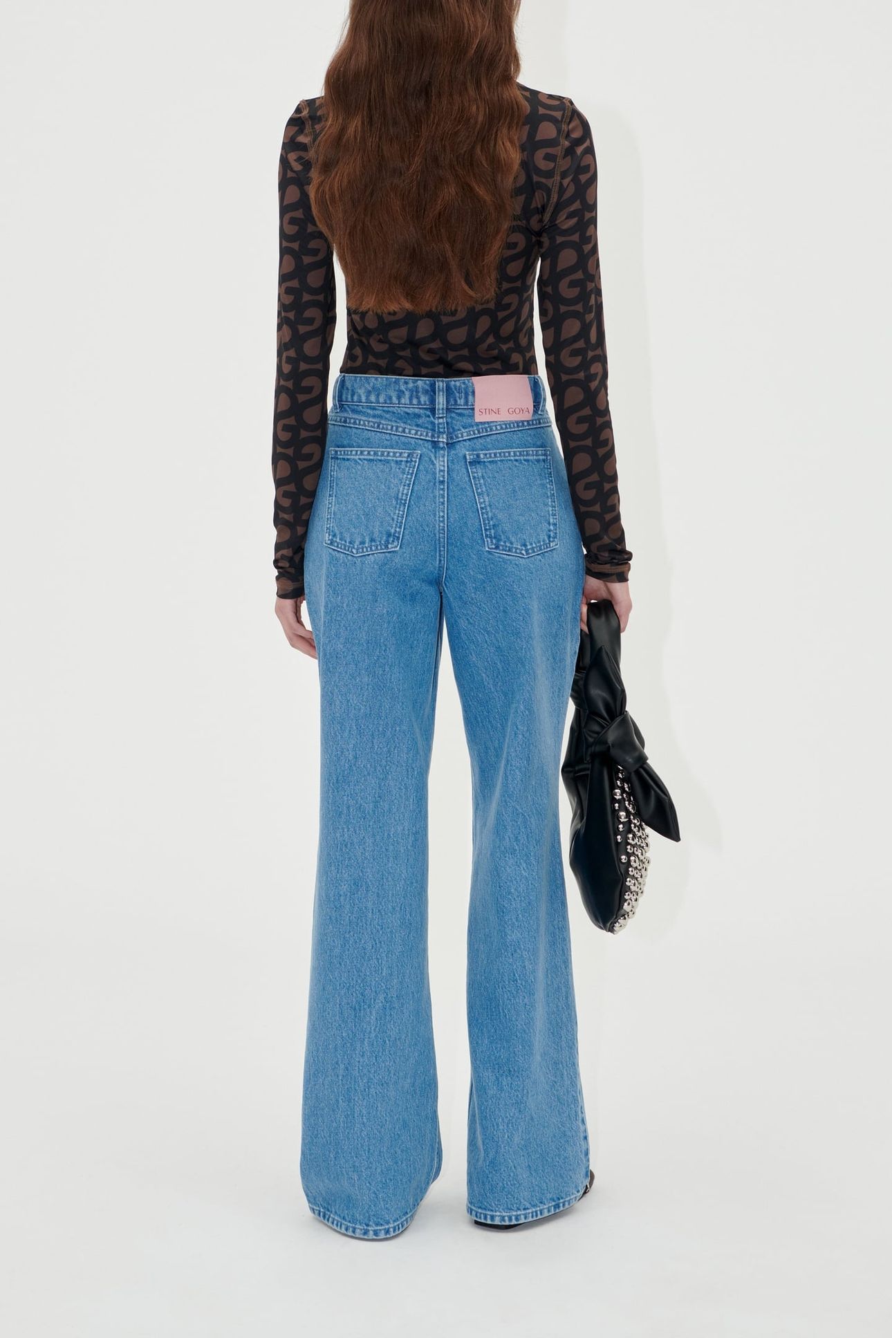 STRAIGHT LEG LONG PANTS DENIM BLUE 3
