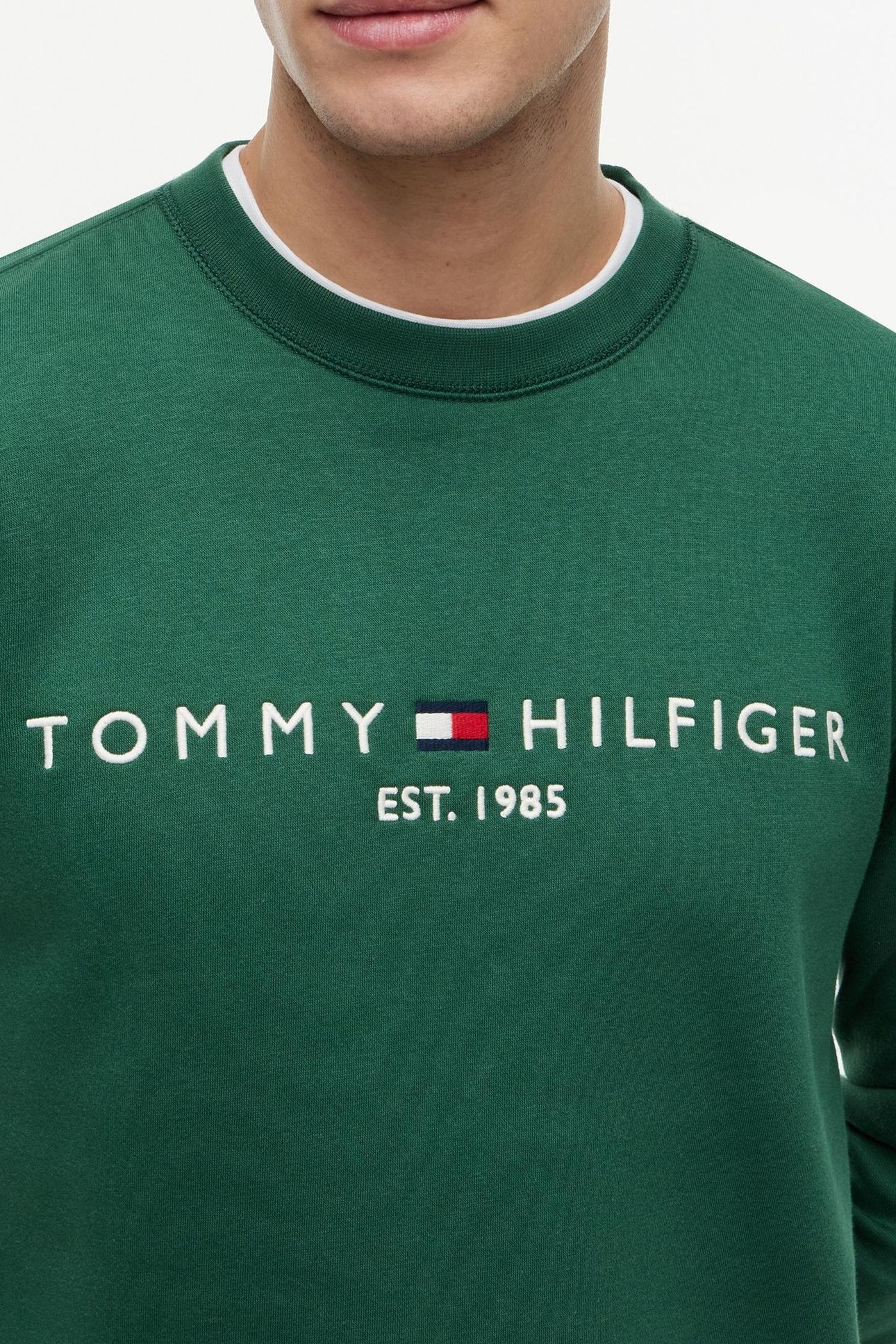 TOMMY LOGO SWEATSHIRT STREET GREEN 5