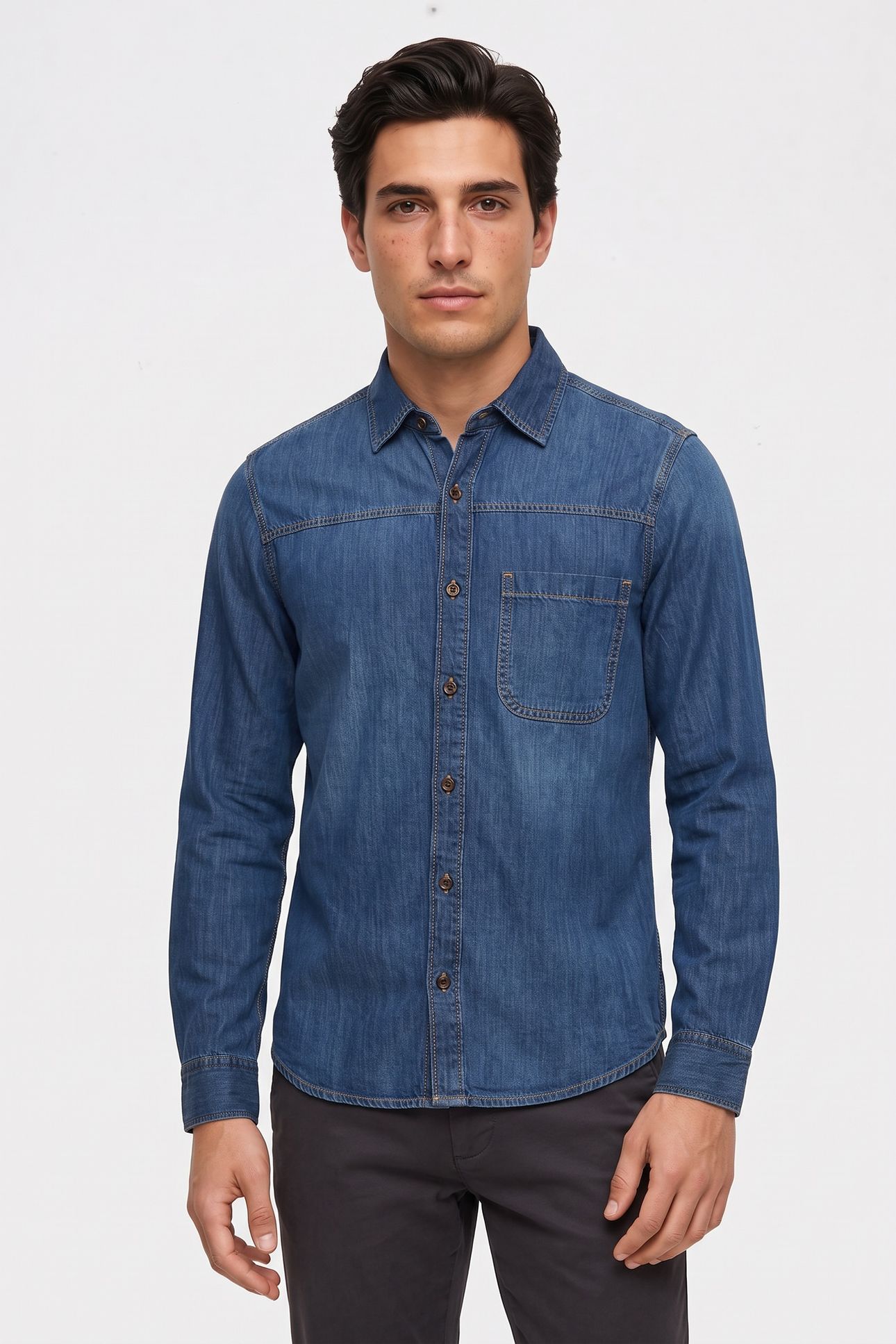 S.OLIVER HEMDEN BLUE DENIM 1