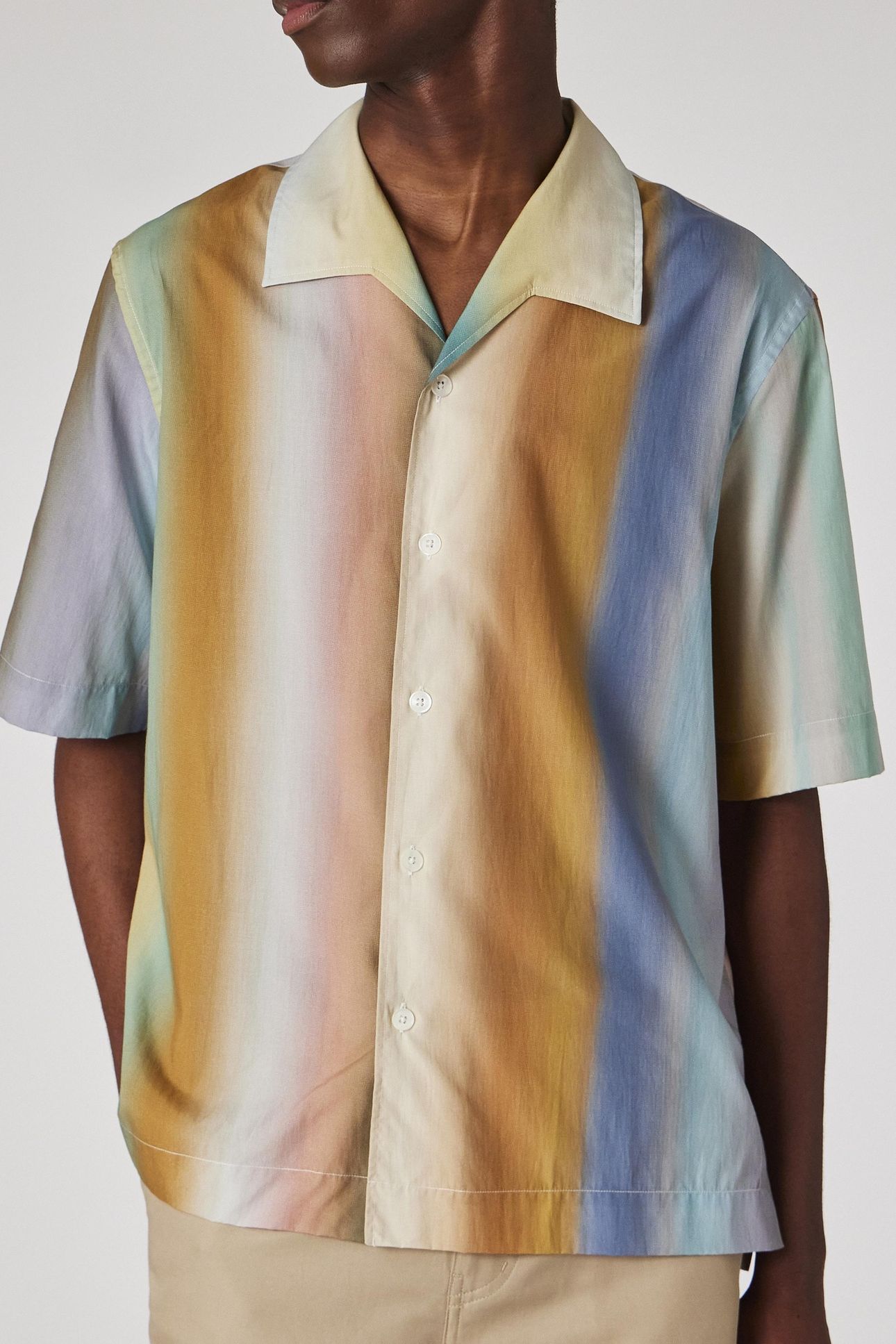 MENS S/S OVERSIZED SHIRT MULTI COLOURED 1