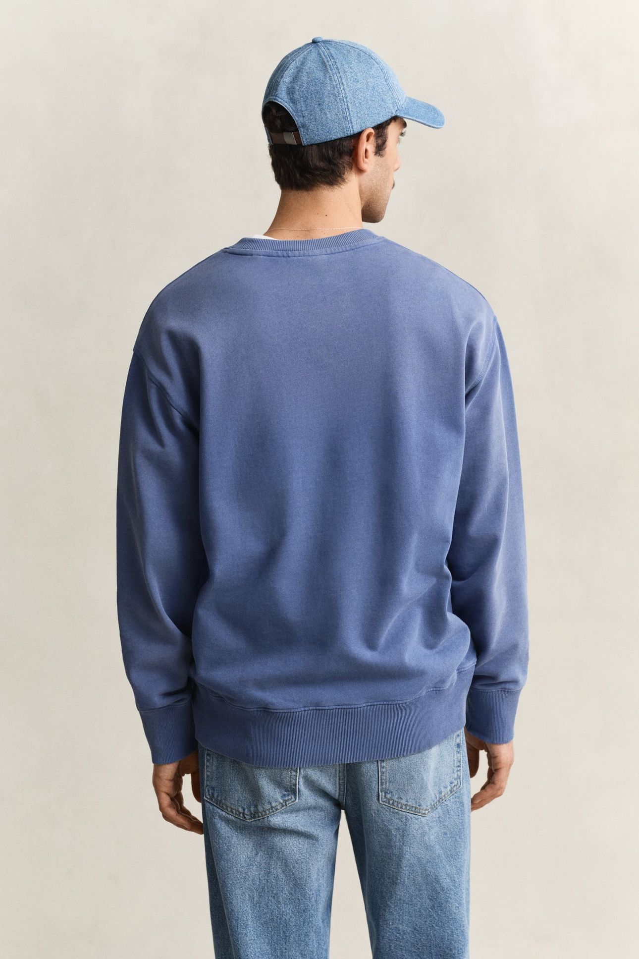 SPRAY GRAPHIC C-NECK VINTAGE BLUE 2