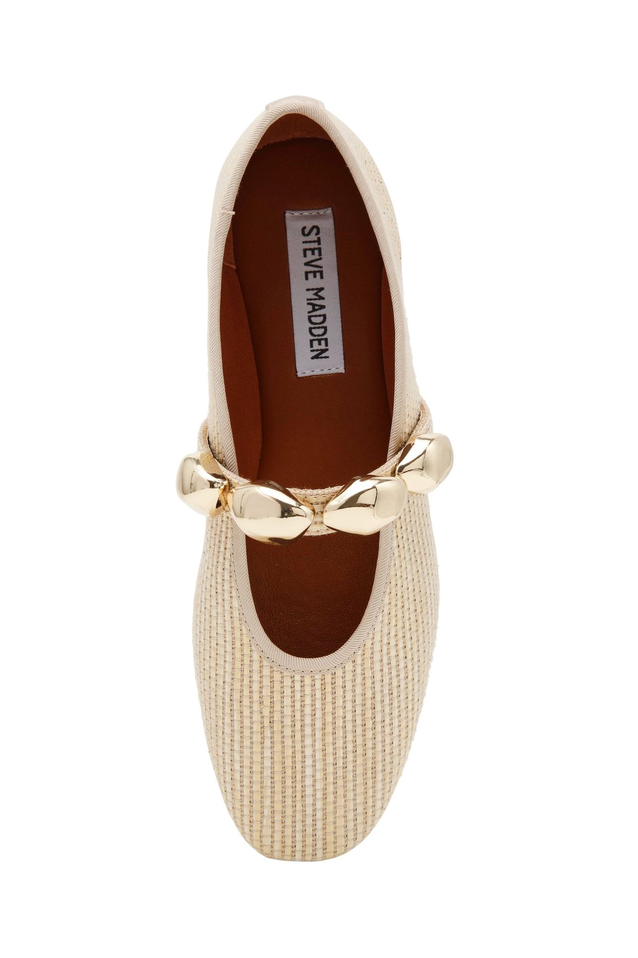 POPPIN FLAT SHOES NAT RAFFIA 6