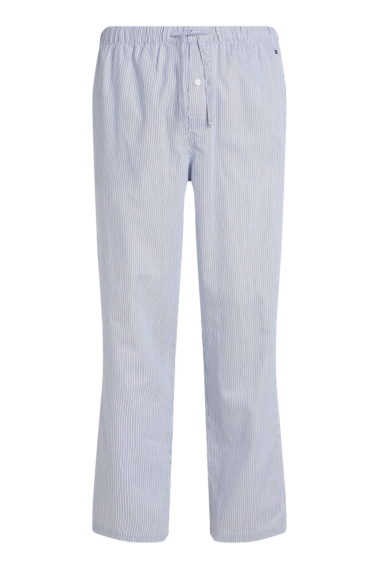 WOVEN PJ PANT PRINT DOTTED STRIPES VESSEL BLUE 4