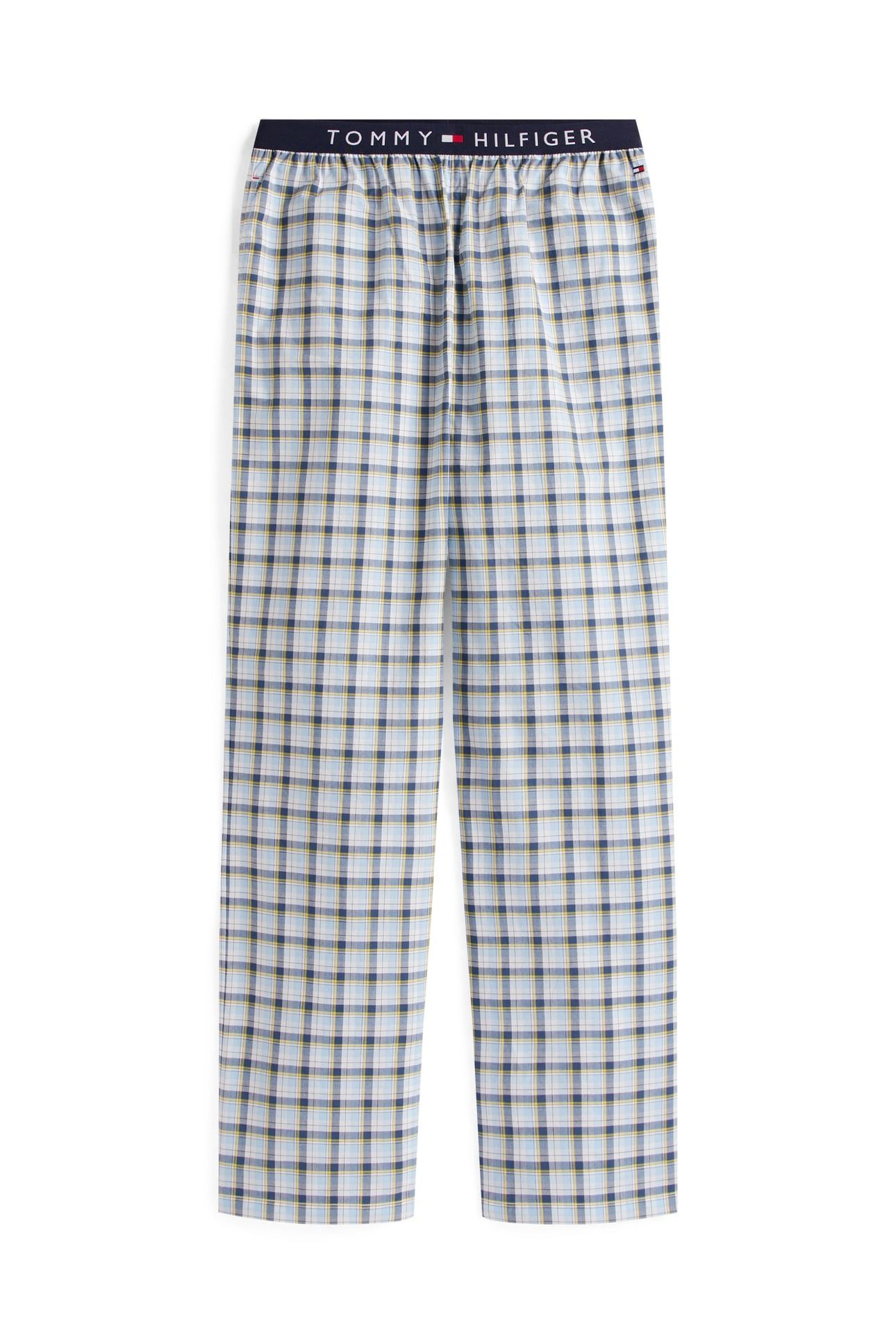 LS WOVEN PJ SET PRINT WHITE/MINI TARTAN 4