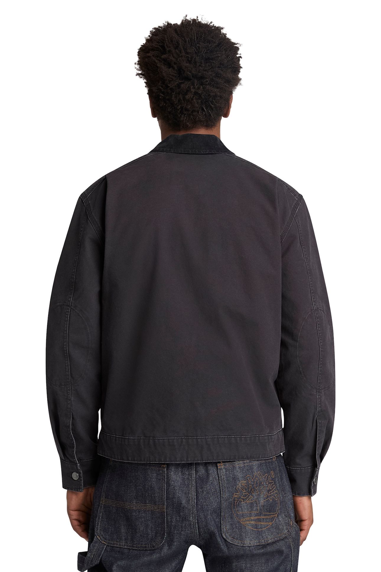 STRAFFORD WASHED CANVAS JACKET BLACK 3