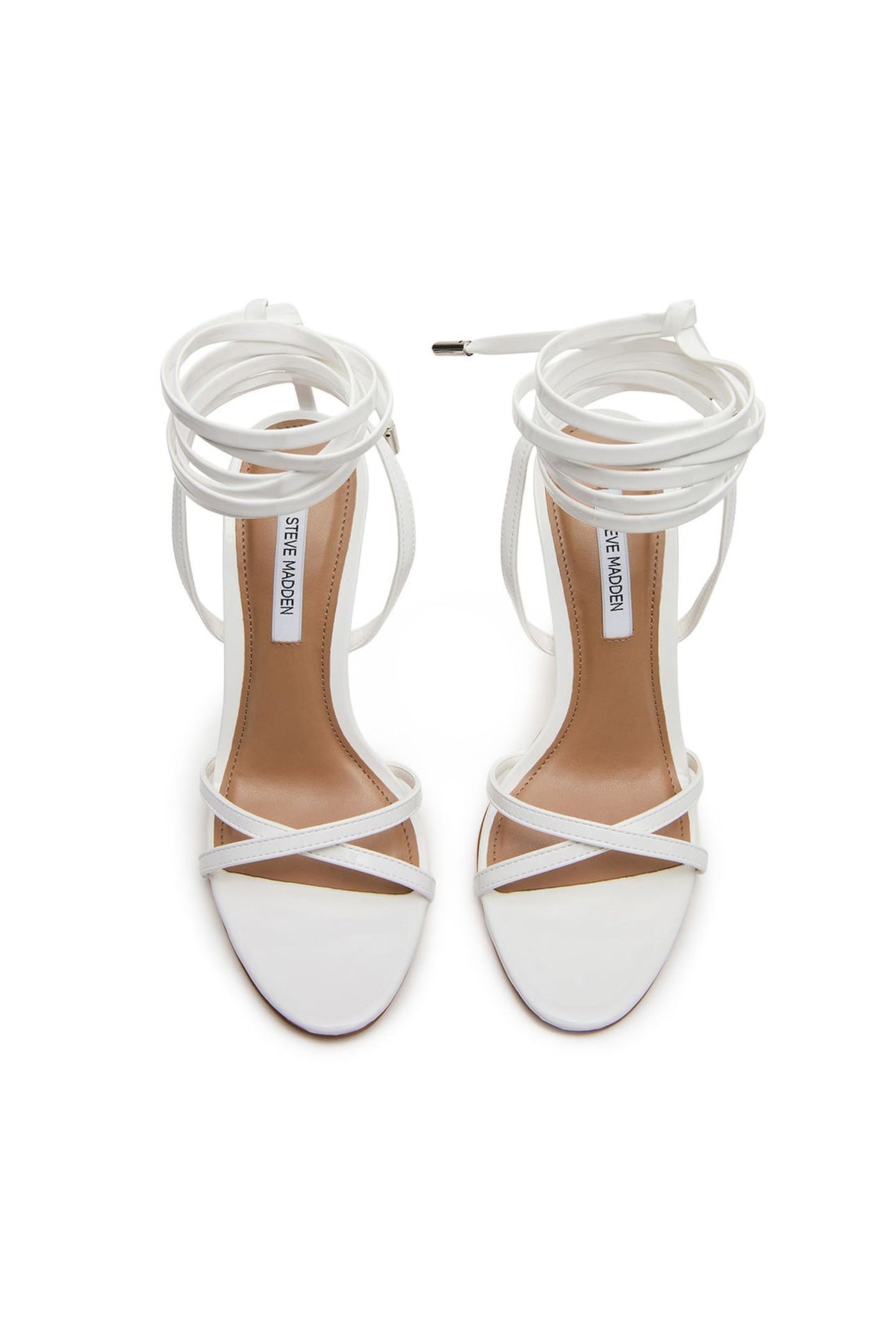 NERI SANDALS WHITE PATENT 5