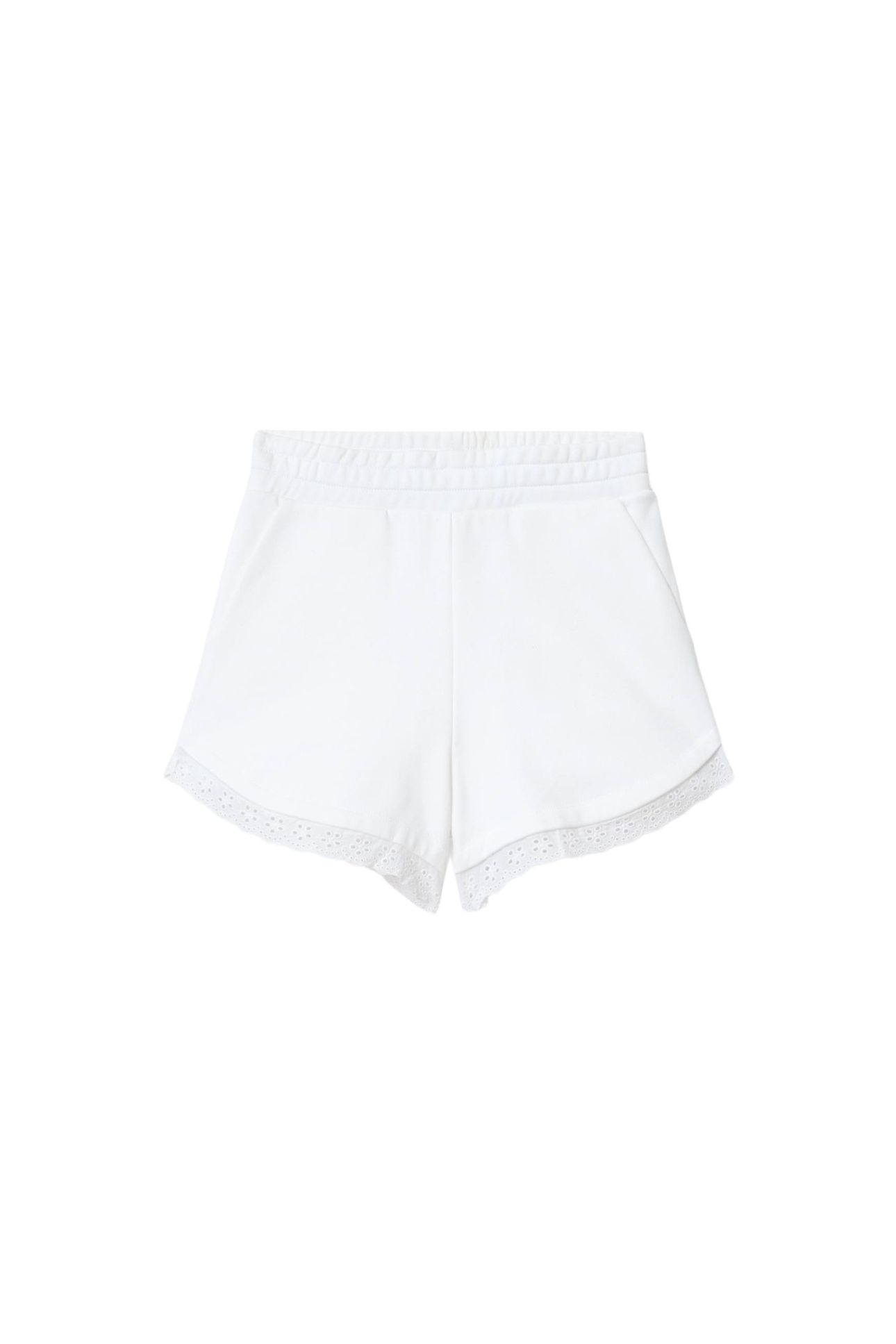LELE LACE SHORT OPTIC WHITE 4