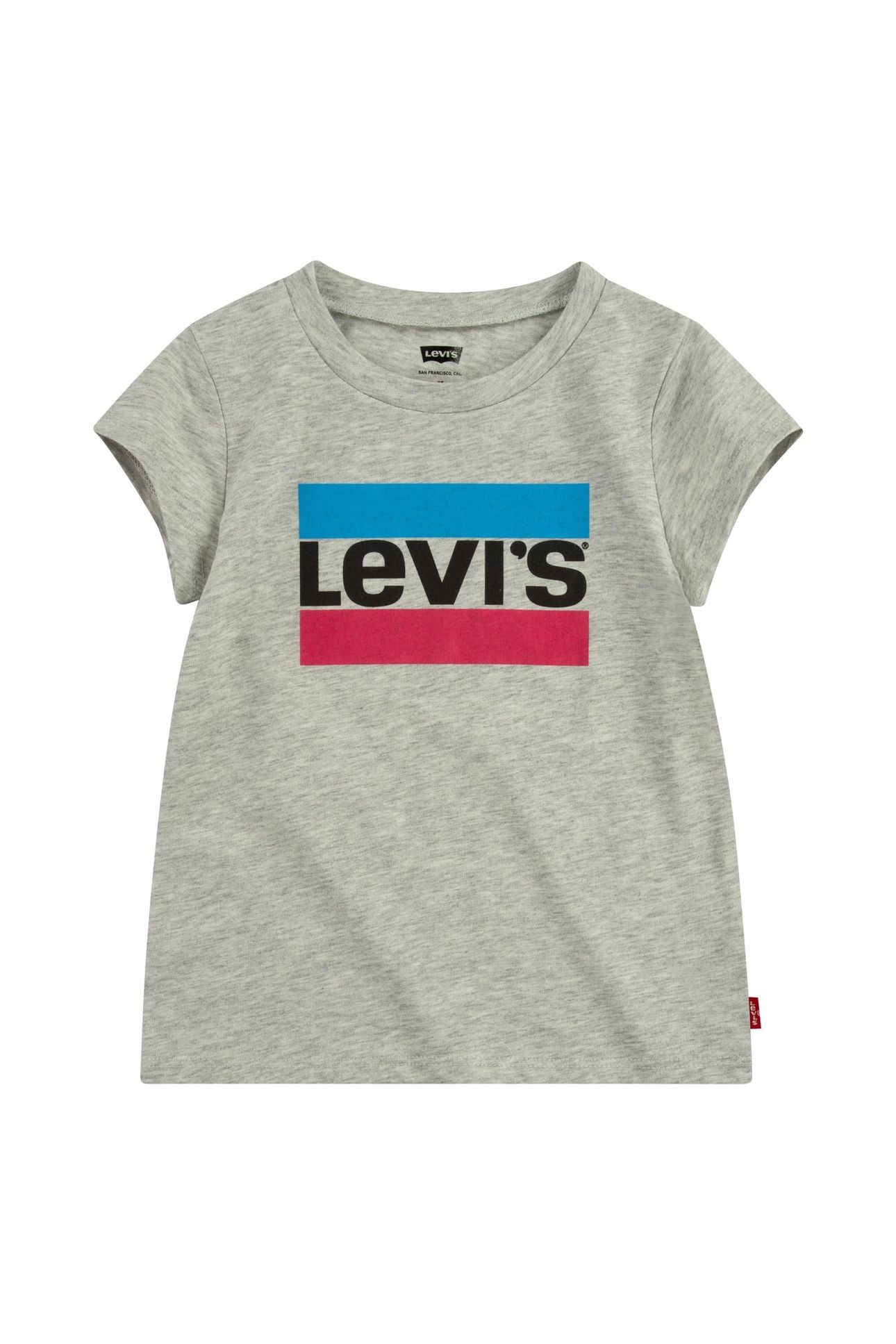 GIRLS SPORTSWEAR LOGO TEE GRAY HEATHER 1
