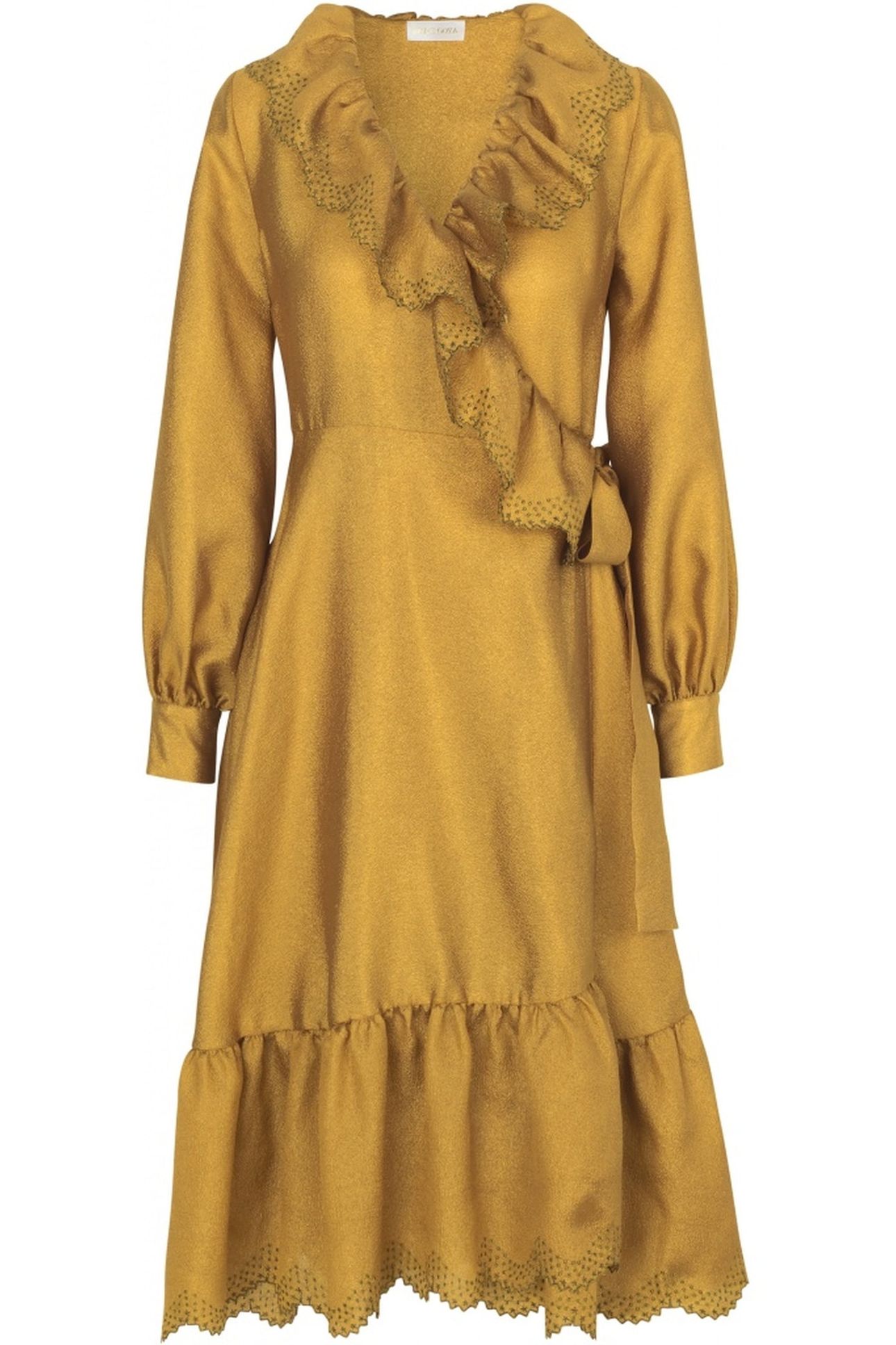 STEFFI DRESS LONG GOLD 1
