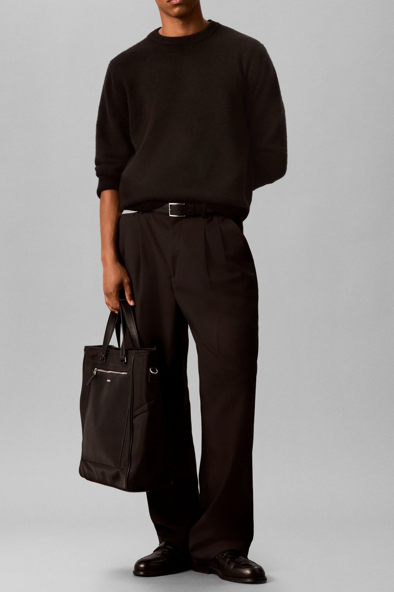 LS COZY WOOL CREWNECK BLACK 3