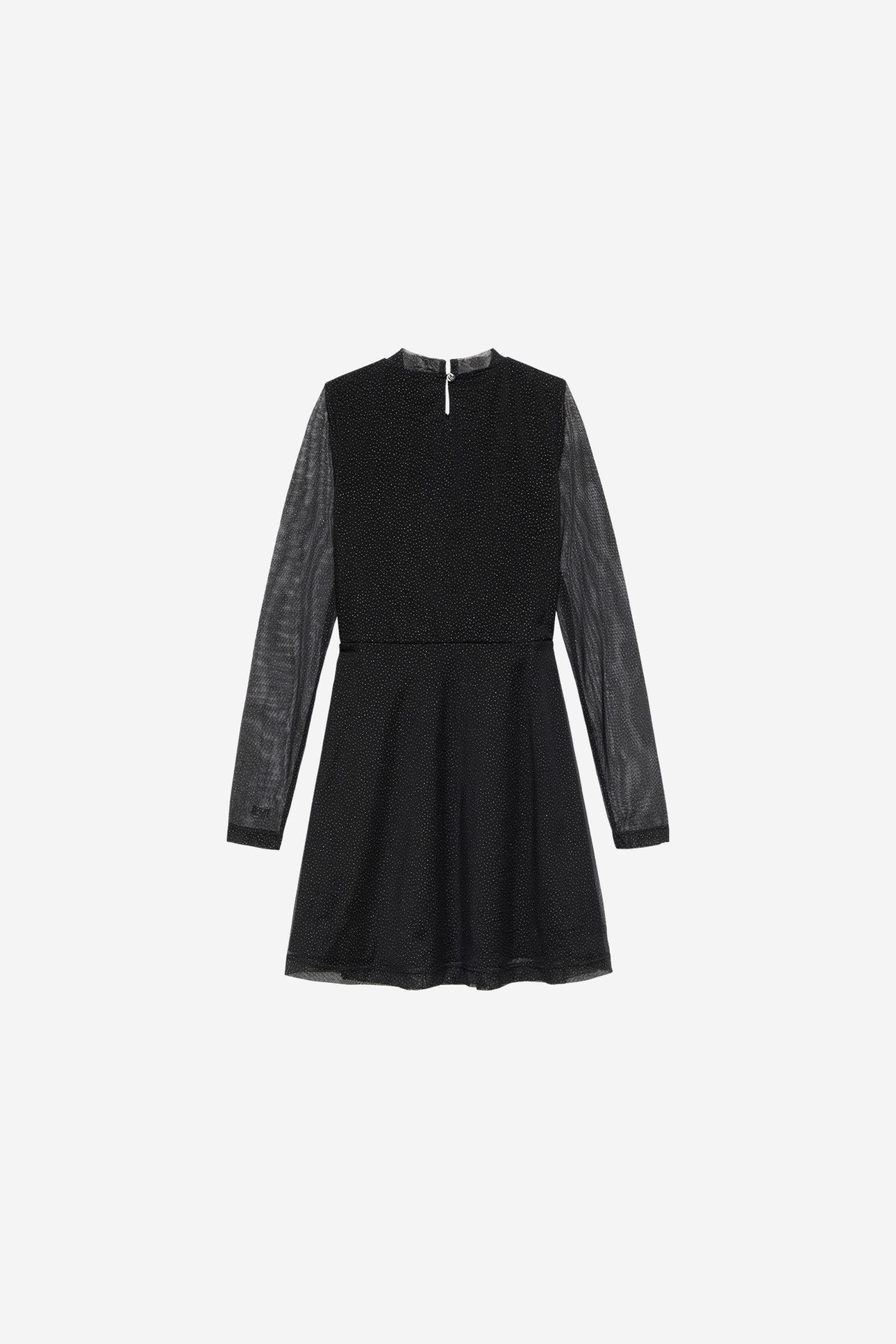 FILEA SPARKLE MESH DRESS BLACK 2