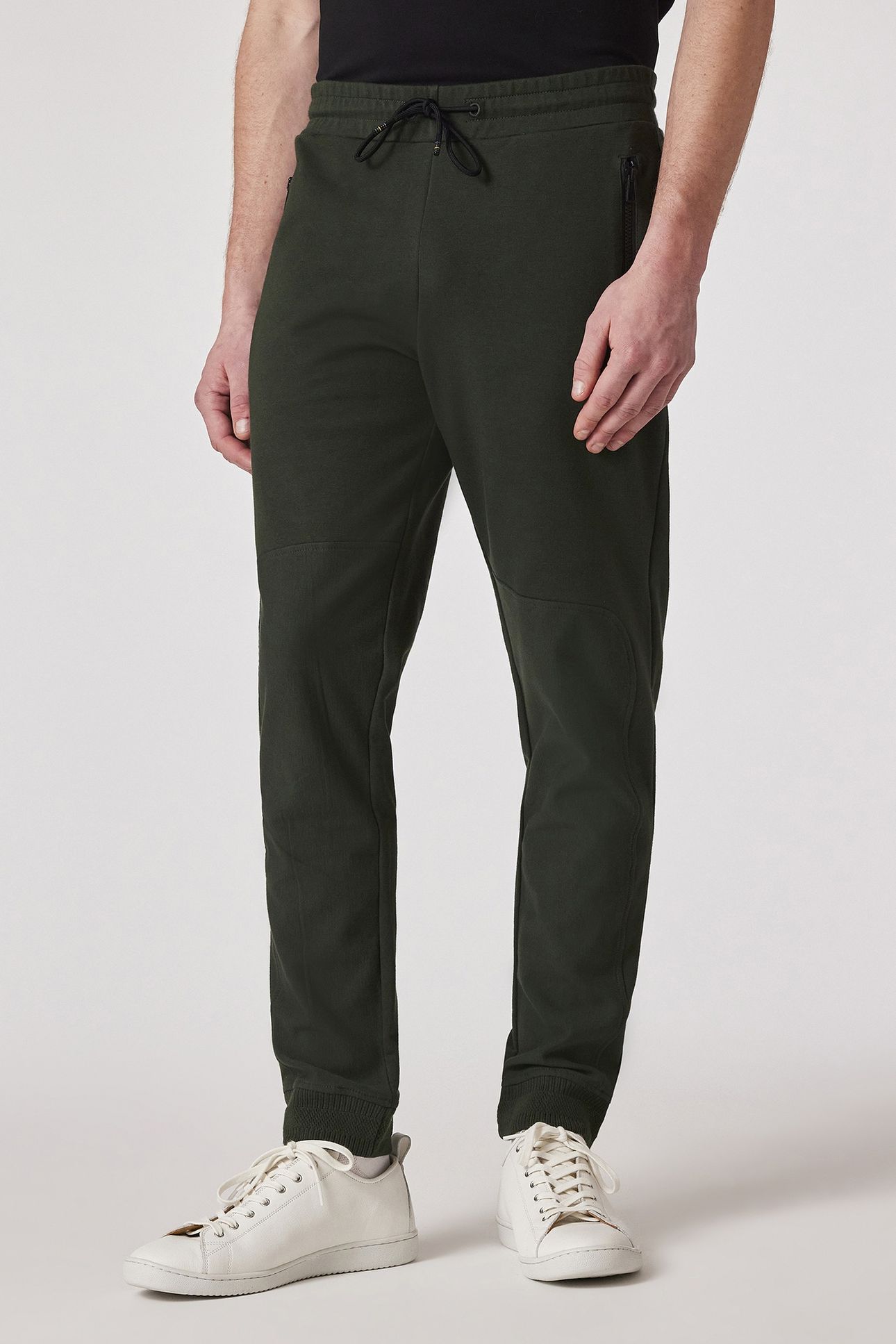 MENS SLIM FIT JOGGER VERY DARK GREEN 1