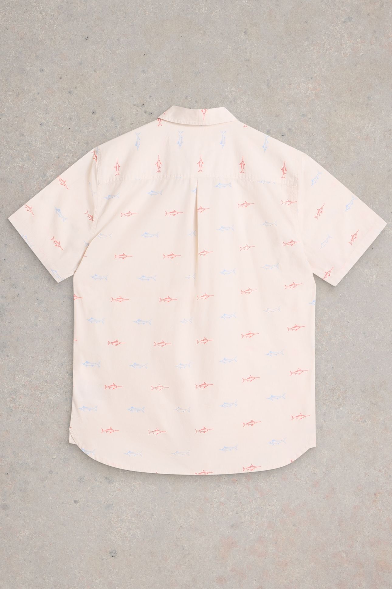 FINSBURY FISH PRINTED SHIRT WHITE PRINT 2